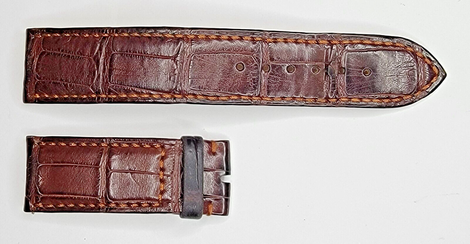 Authentic F. P. Journe Brown Leather Watch Strap 20/19mm 55+112mm OEM READ DESC
