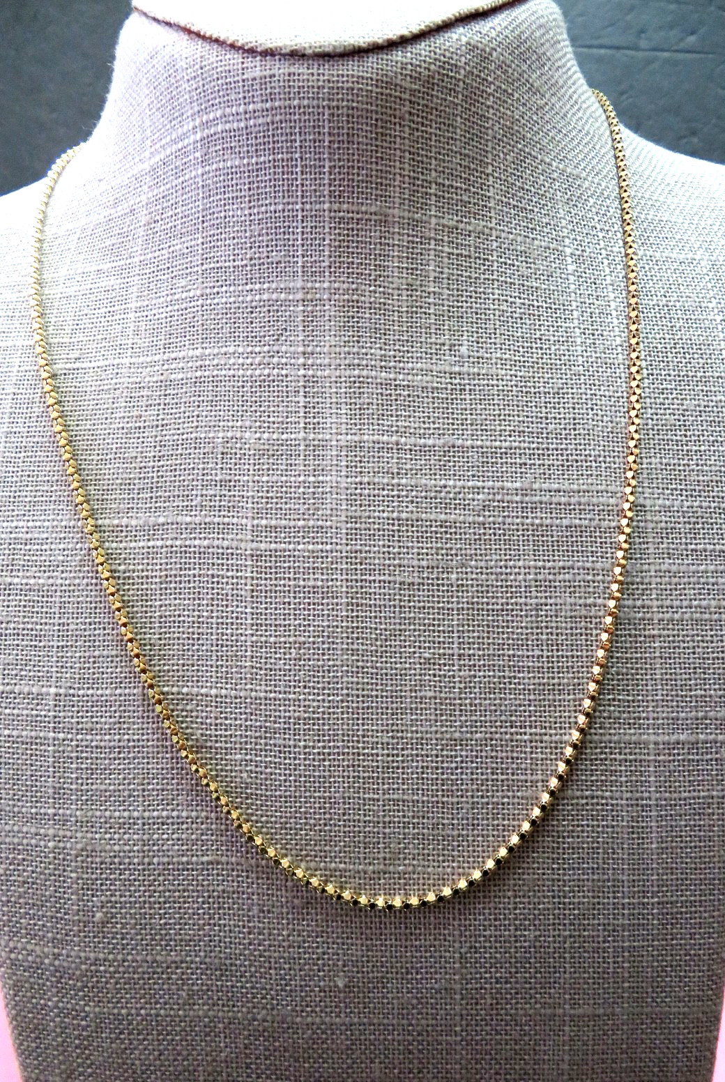 Italy HWC 20″ 14K Venetian Link Chain Necklace w/ Spring Clasp 4.69 Grams