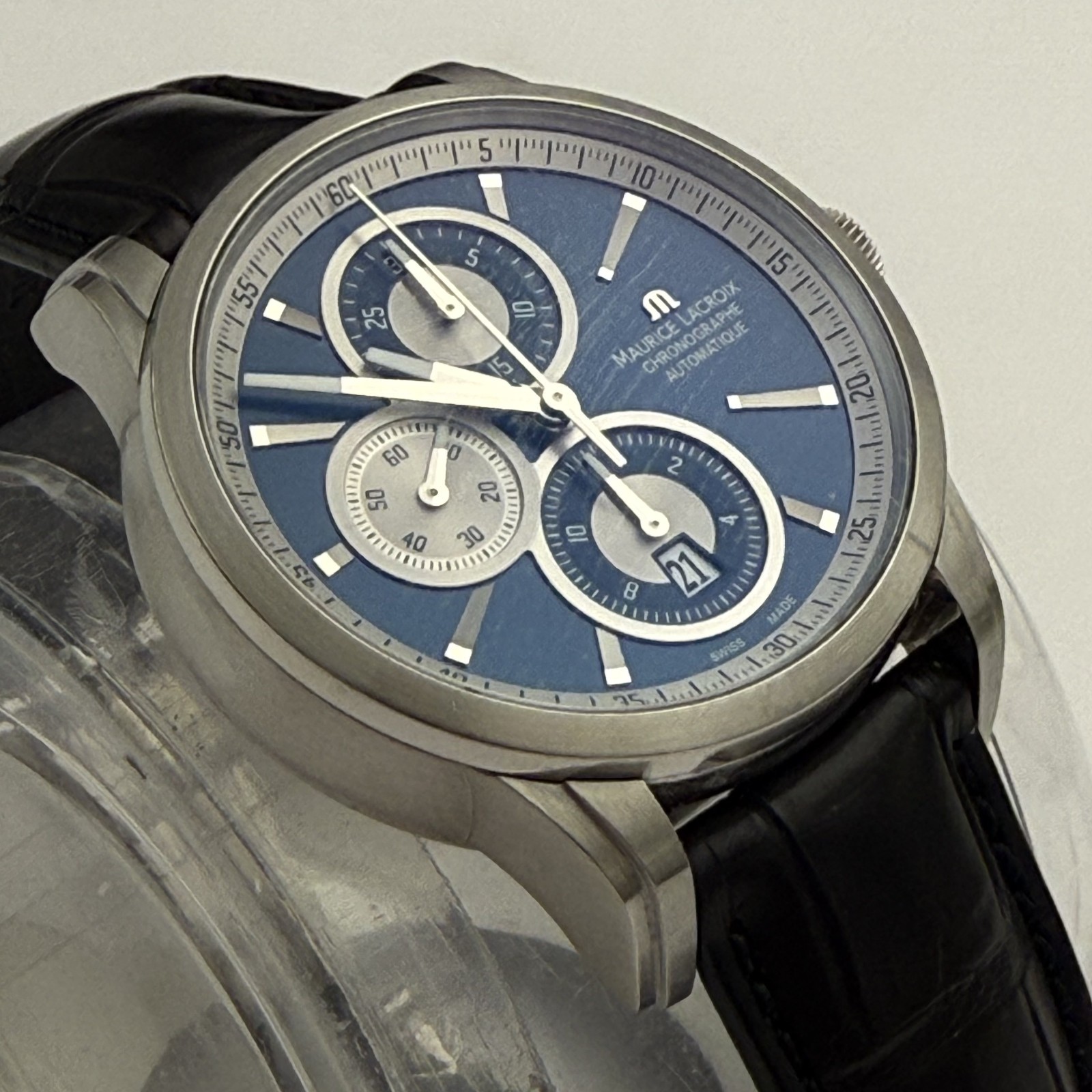 Maurice Lacroix Pontos Chronograph 43 mm Blue Dial PT6178/88