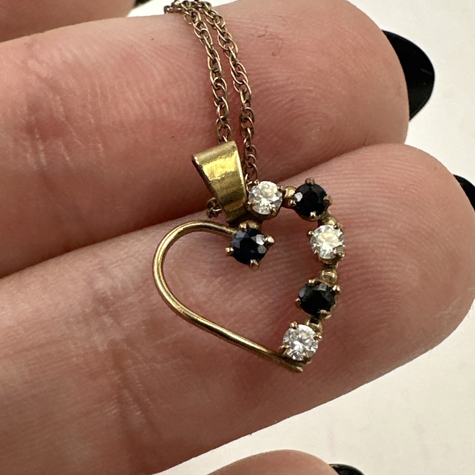 14K GF PPC Princes Pride Creations Gold-filled Heart Pendant Necklace 18”