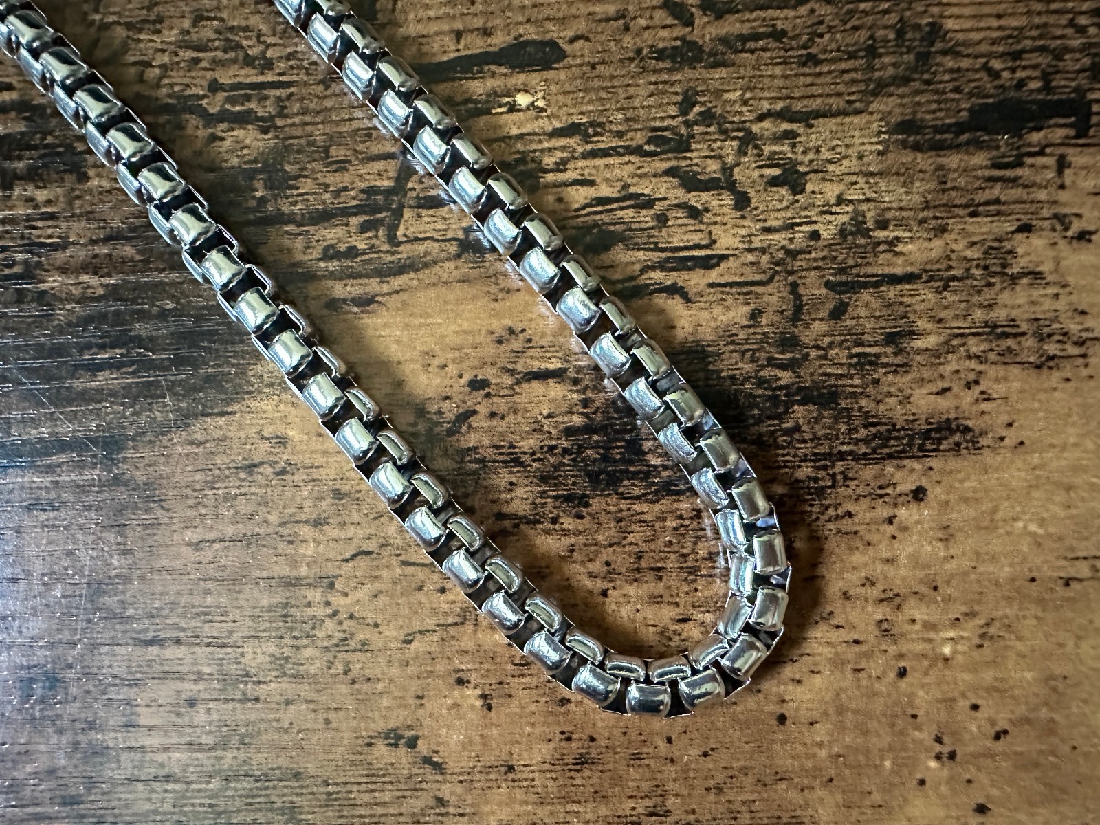 David Yurman Box Chain Necklace in Sterling Silver – 7.3mm – 20″ – FREE SHIP
