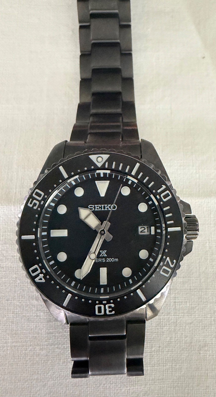 Seiko Prospex SNE599 Solar Men’s Dive Watch, Mint!