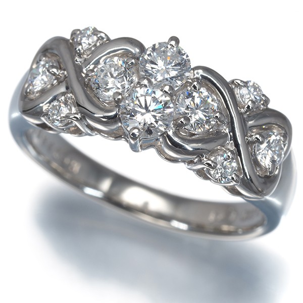 Unbranded Ring Diamond 0.71ct 10P US6-6.25 900 Platinum