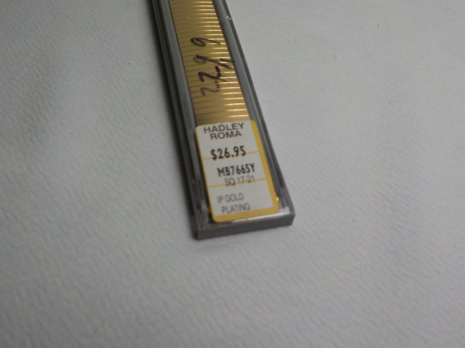 Hadley Roma MB7665Y SQ 17-21mm Stretch Stainless Watch Band Bracelet #1