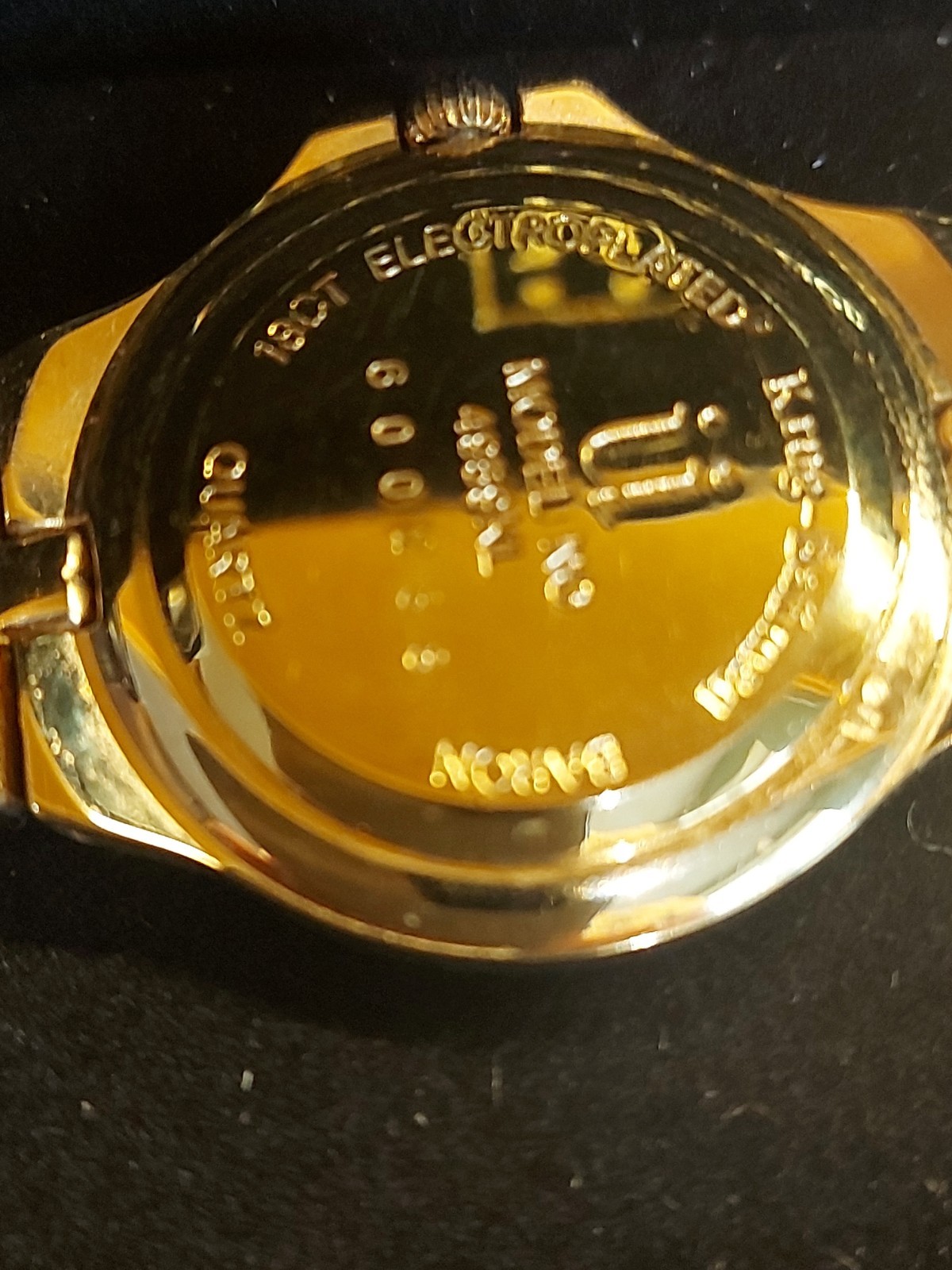 Krug-Baumen Baron Ladies Watch. 18ct Gold Plated. Needs Battery Untested