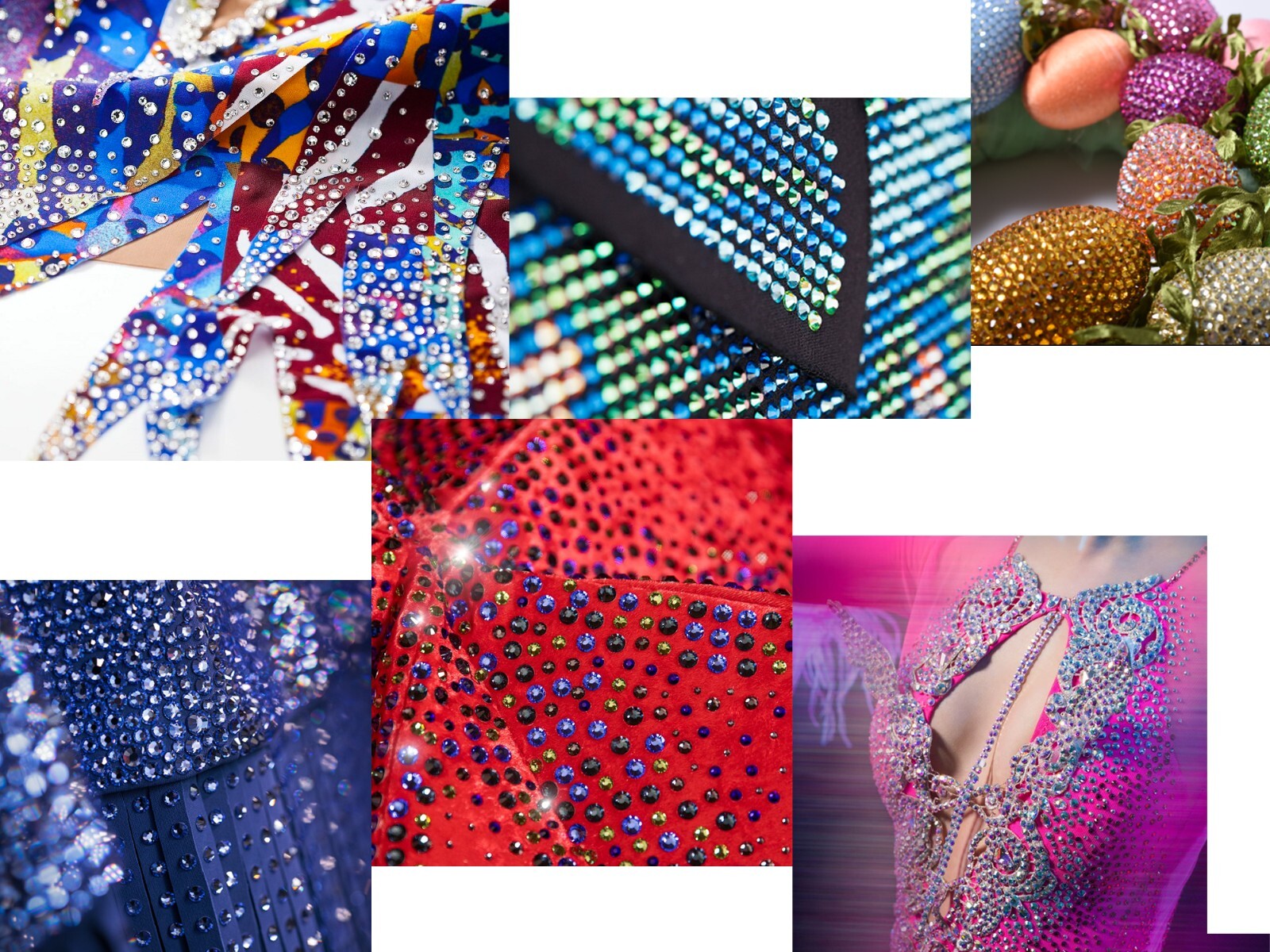 1440pcs All Colors 3D Nail Art Crystal Non Hotfix Flatback Rhinestones SS3-SS12
