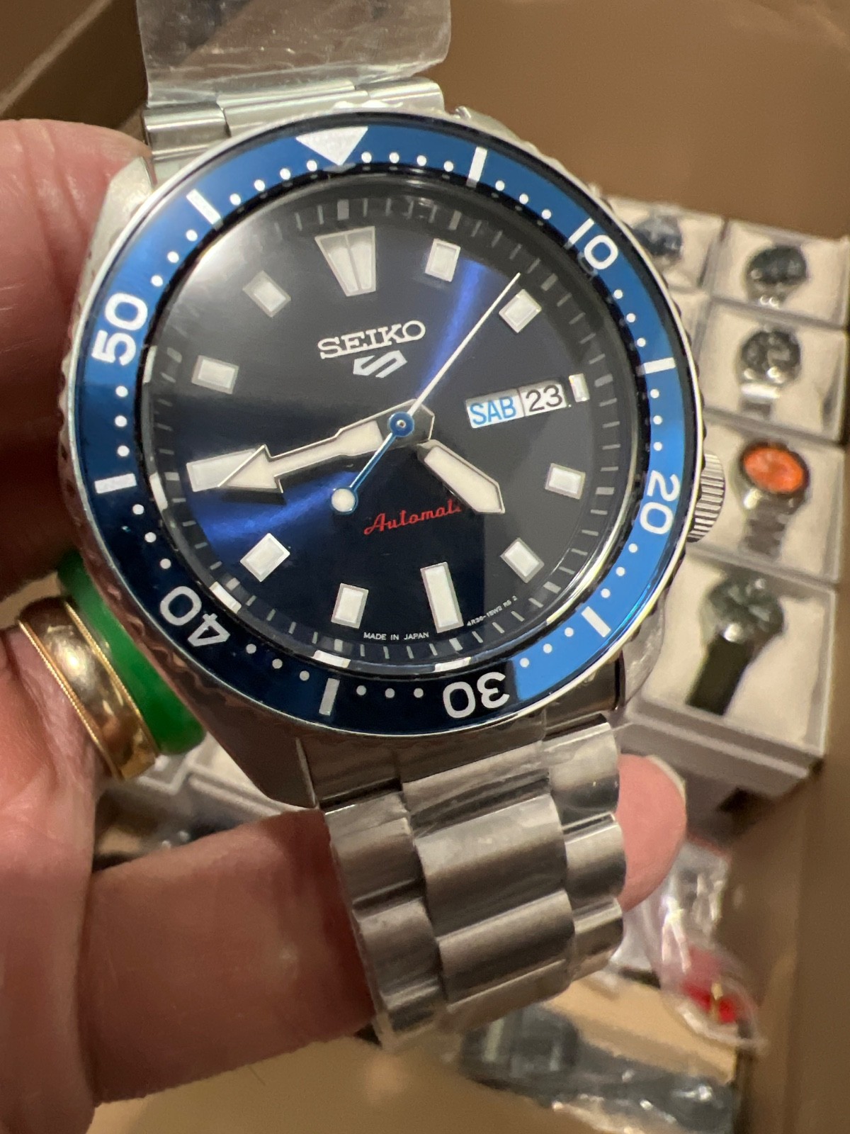 Seiko SRPL83 5 Sports SKX 42.5mm Automatic Men’s Watch Blue Dial 100M