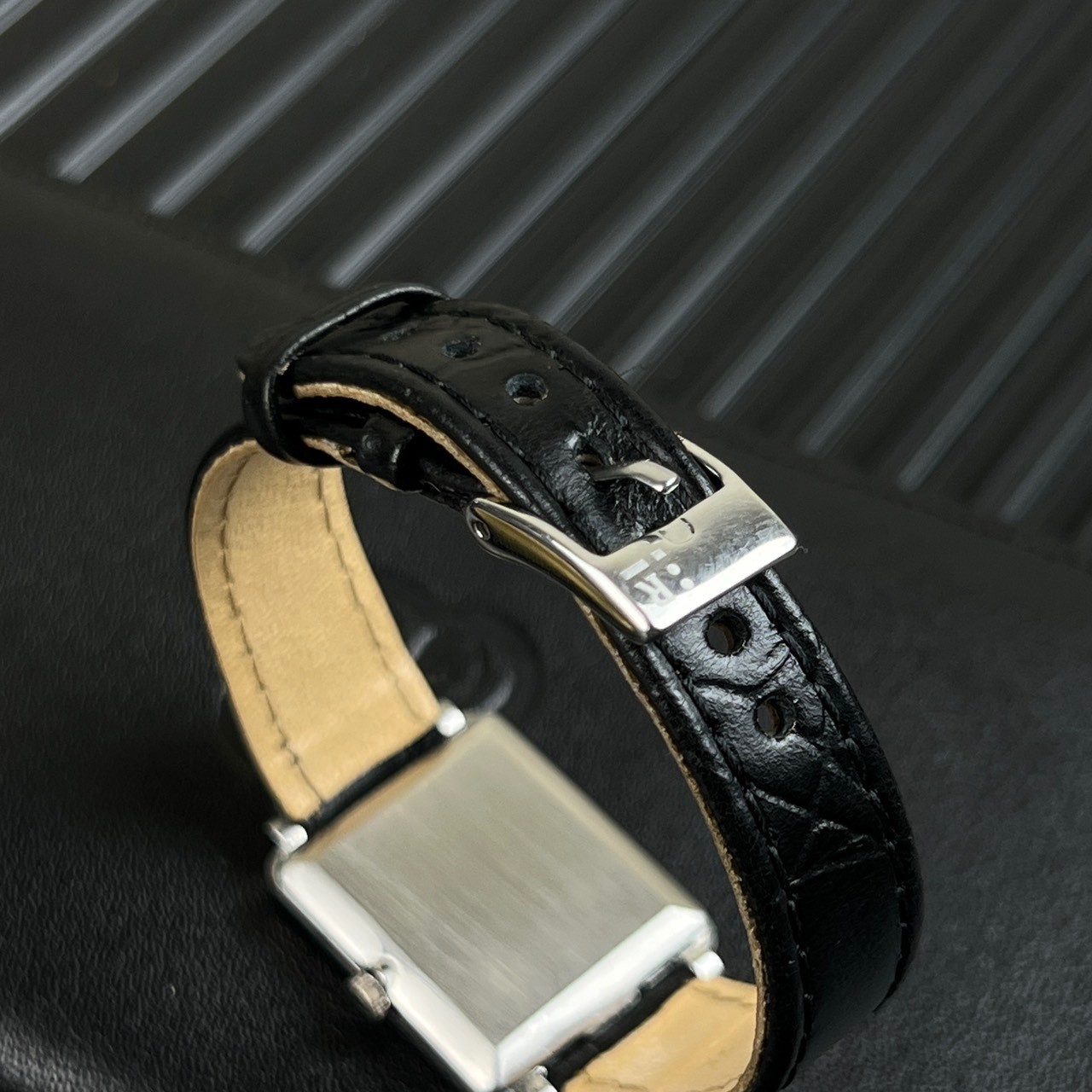 Vintage Christian Dior Rectangular Grey Dial Circa 1970 s’ Manual Winding