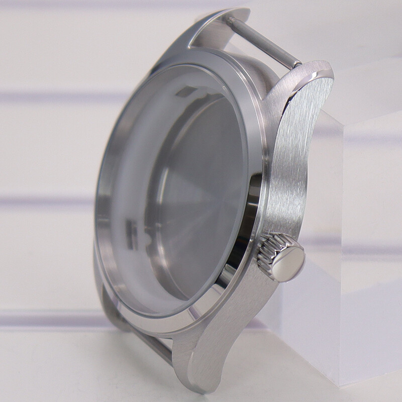 diver Brushed 40mm Seiko Aviator Watch Cases Stainless Steel For nh34 nh35 nh36