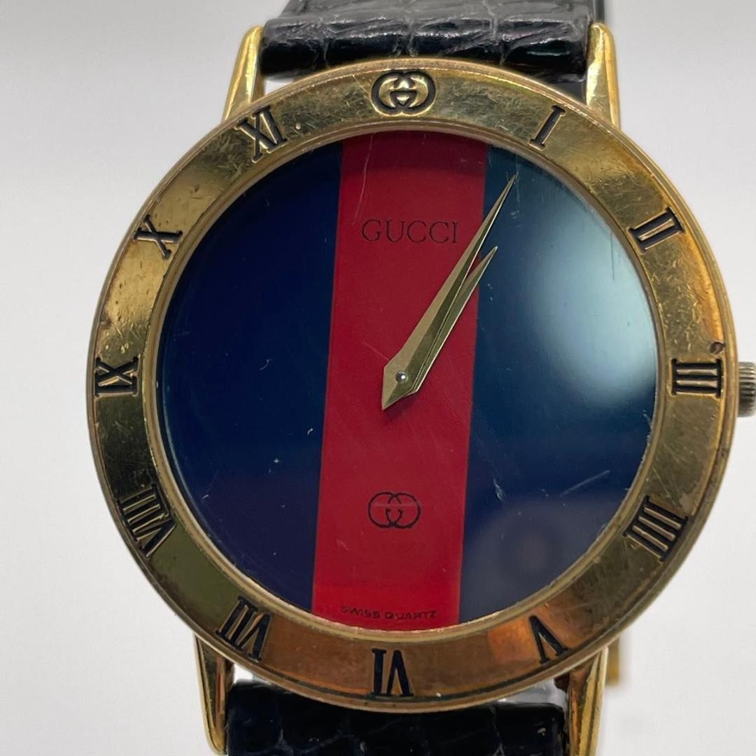 New battery replaced/working GUCCI watch 3000 Sherry Line Round