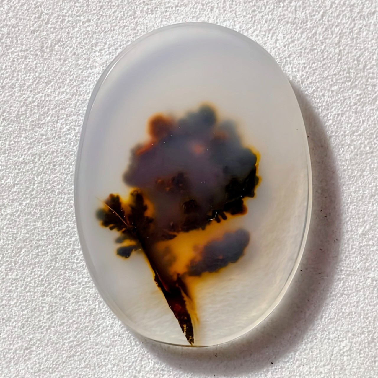 6.50 Cts Natural Shazar Dendritic Agate Cabochon Gemstone 20.8×15.2×2.1 MM