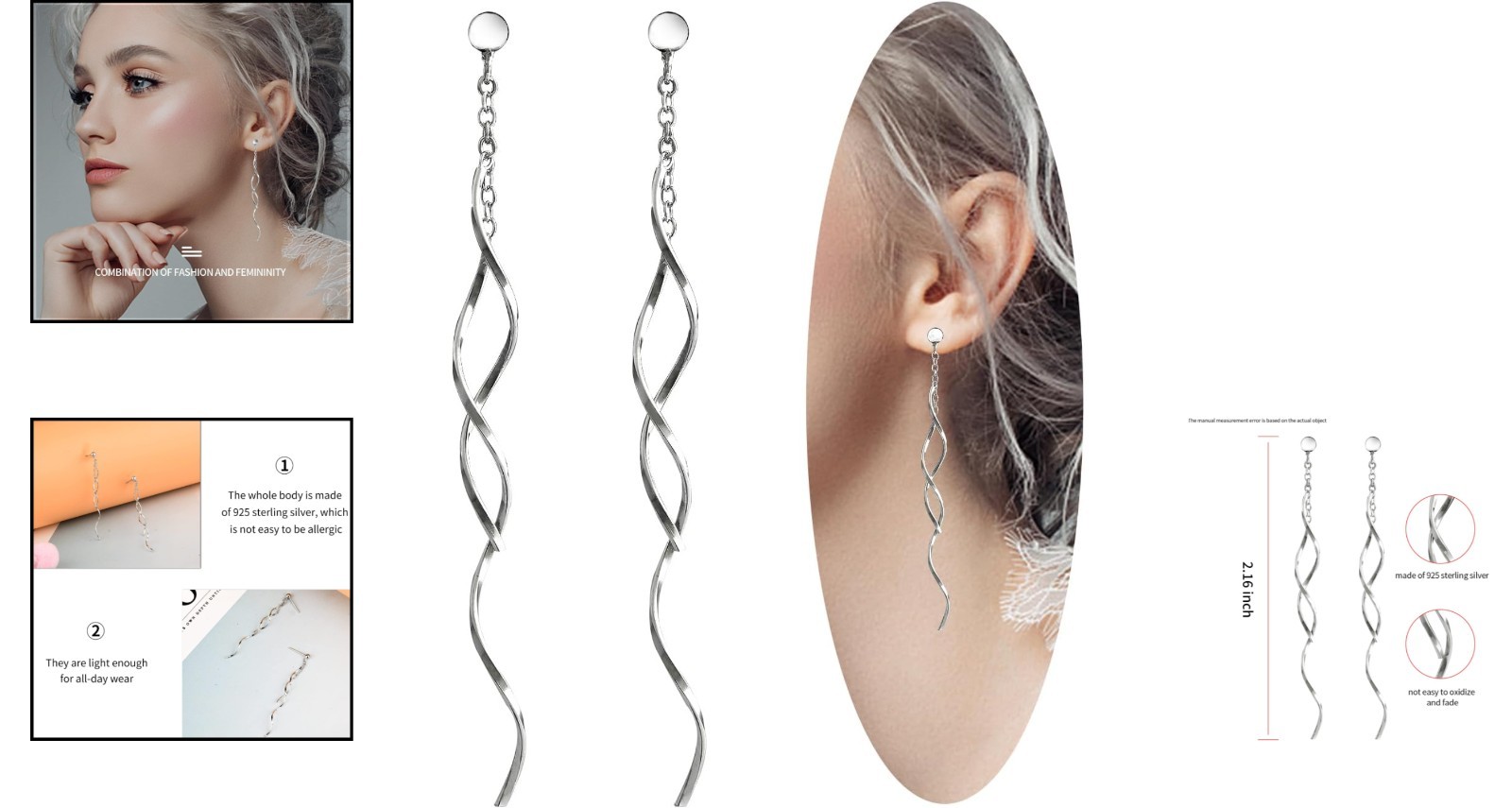 Versatile Threader Drop Earrings in Silver – Perfect Jewelry Gift for Women