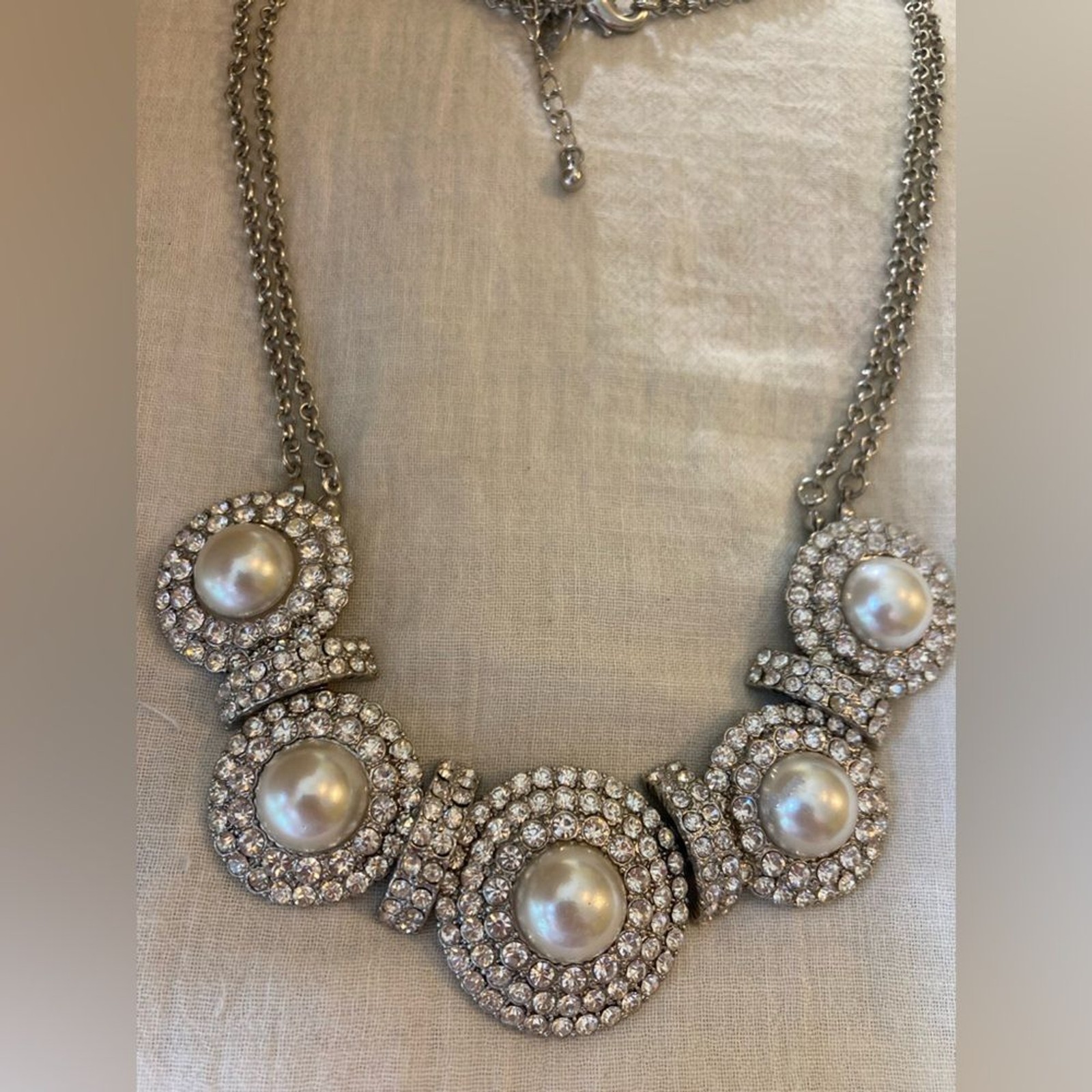 Brilliant Stones Statement Runway Bling Necklace