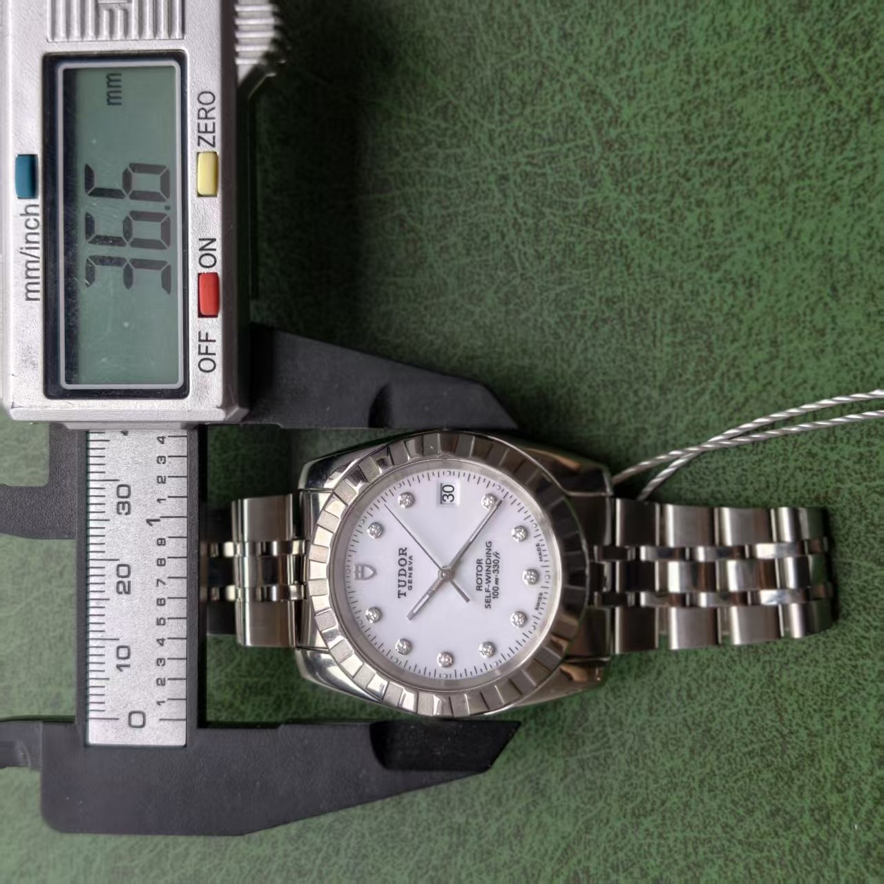 Tudor White 10-Diam Dial Classic M21010-0015 Men’s Watch Automatic 36.6mm Date