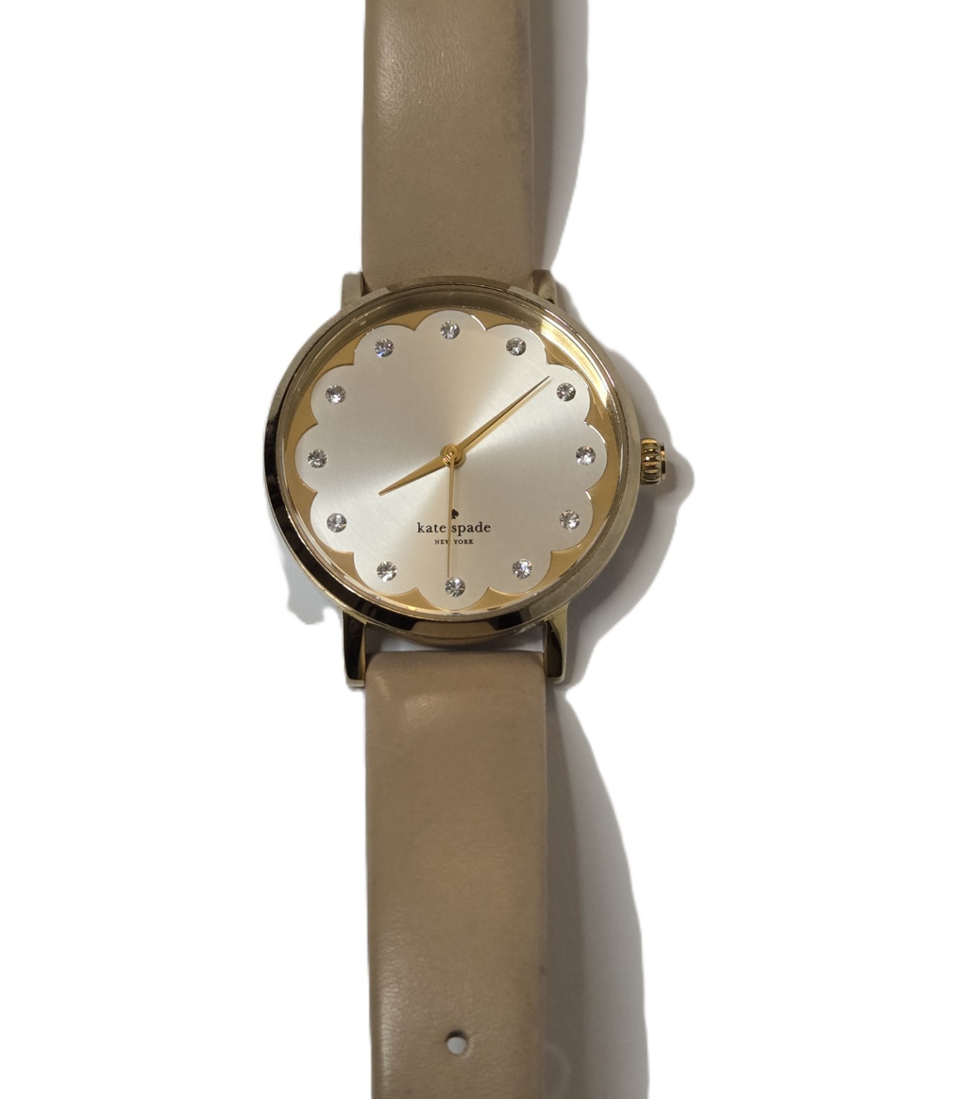 Kate Spade “Metro Scallop” Vachetta Women’s Watch KSWB0586 Preowned New Battery
