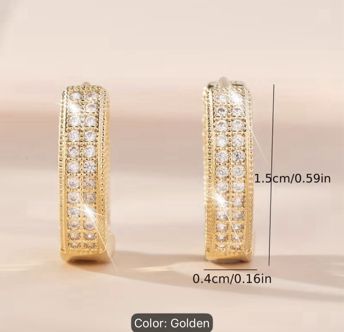 Beautiful Small Golden Earrings for Women
