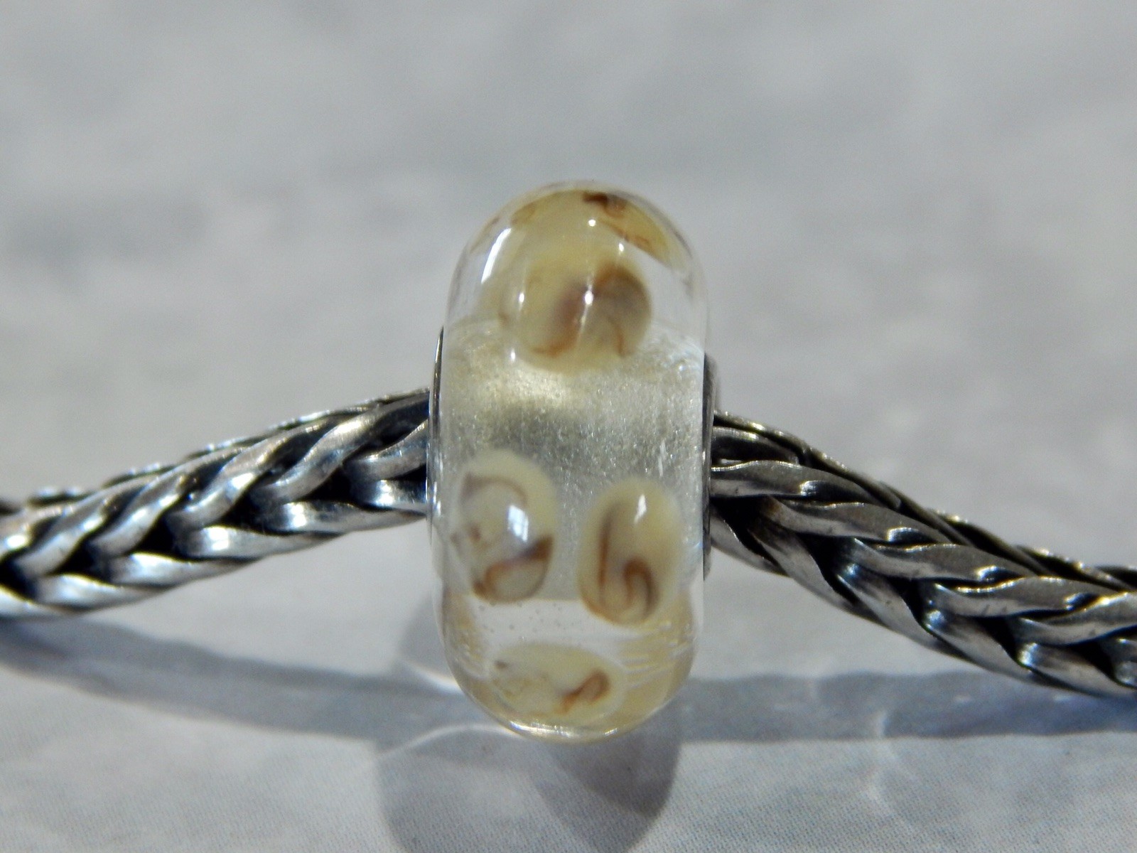 TROLLBEADS Fur Dot BEAD #1 RARE & RETIRED 2008 MUSEUM BEAD (ONE BEAD) NEW!