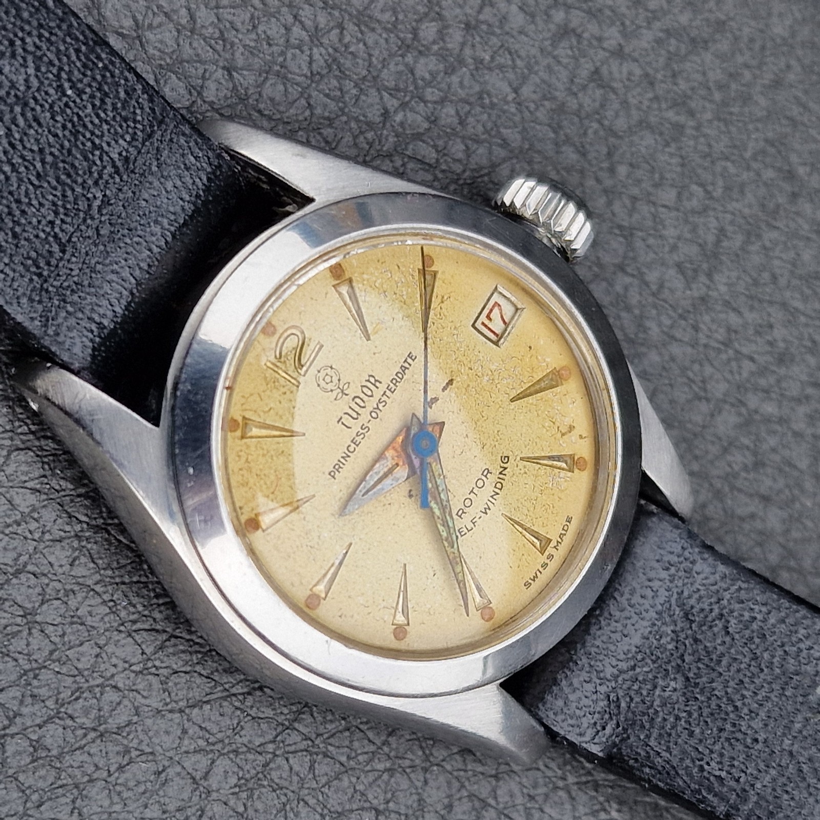 Tudor Princess Oysterdate Automatic 24mm Stainless Steel Wristwatch