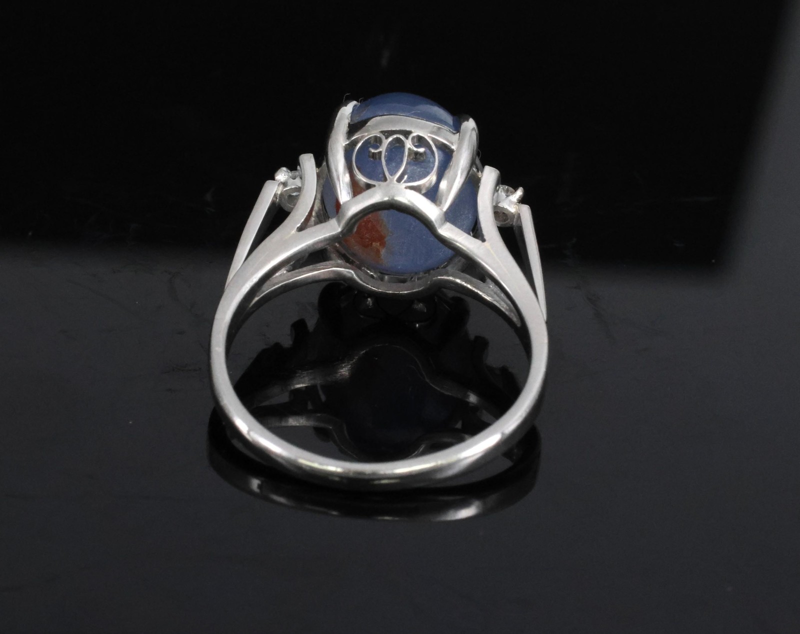 9.14ct GIA Ceylon No Heat Star Sapphire & 0.02ct Diamond Platinum Ring, Size 5.5