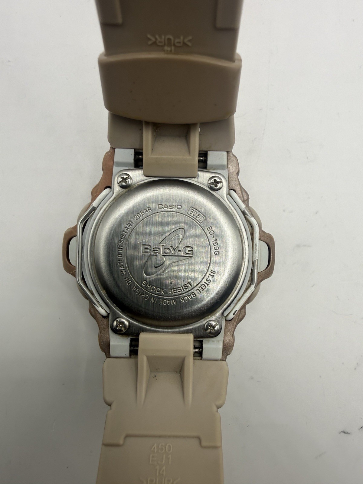 Casio Baby-G BG-169G Women’s Digital Quartz Wristwatch Beige Resin 200m