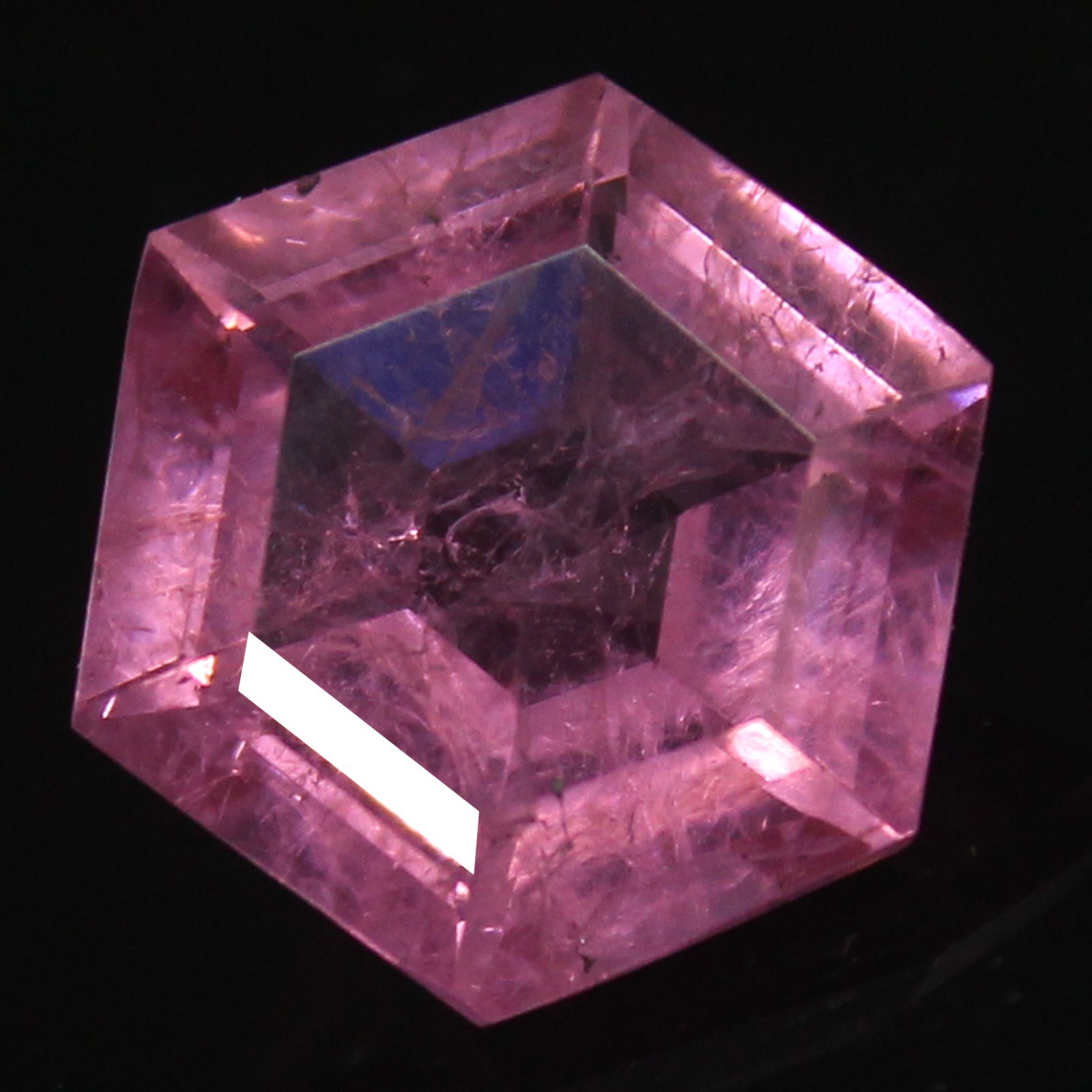Unheated Natural Certified MONTANA Pink Sapphire 10.00 MM Hexagon Loose Gemstone