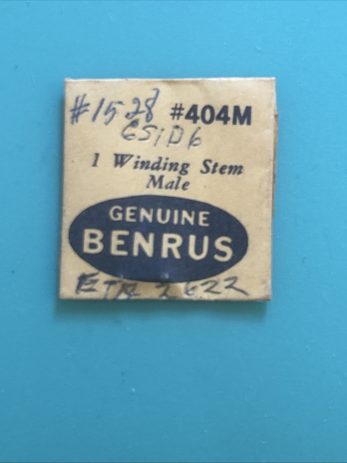 Benrus Parts – Balance Staff, Hour Wheel, Setting Lever Springs, Winding Stems