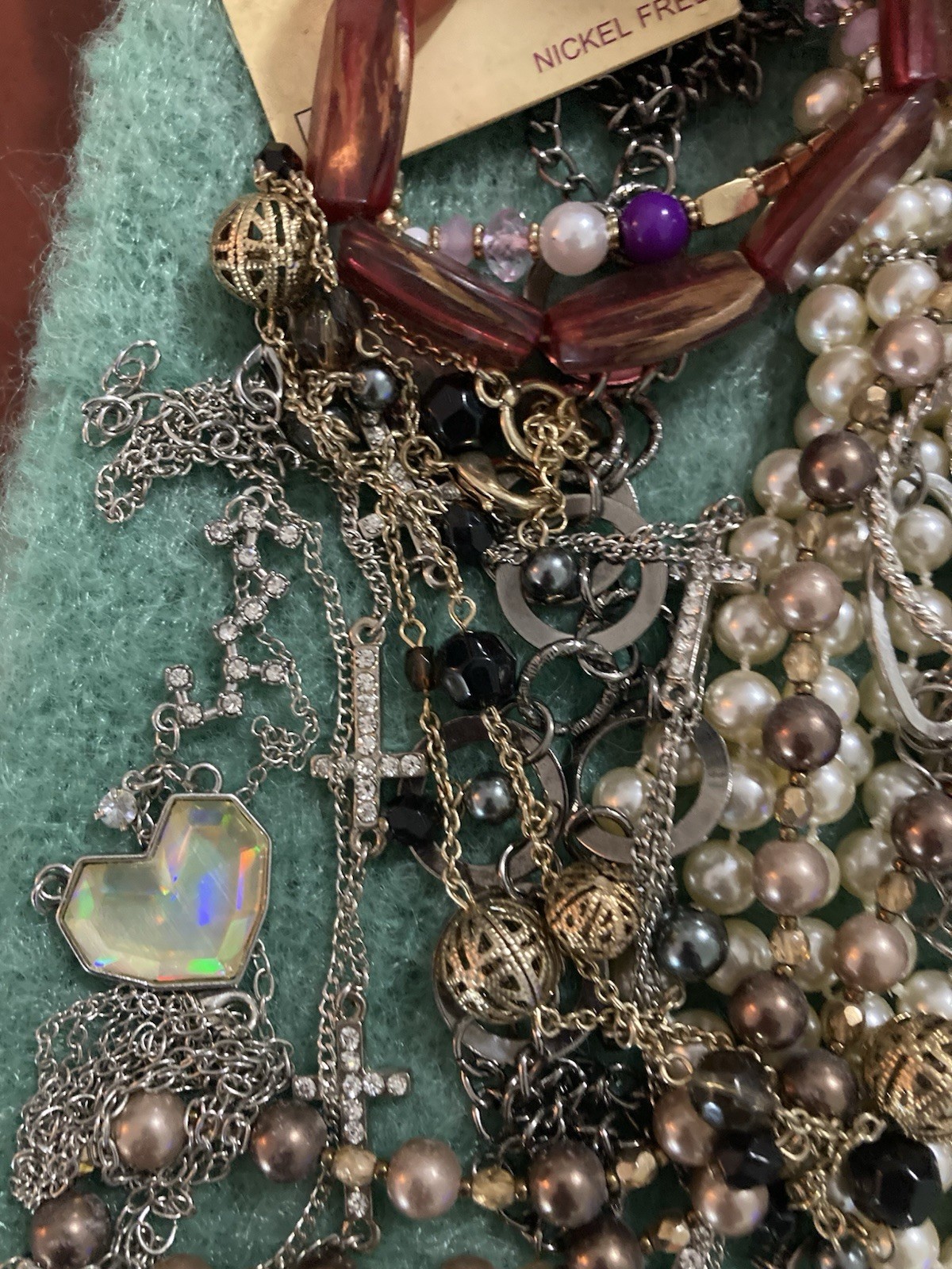 Misc Unbranded Costume Jewelry Lot Bracelets Ears Necklaces ++ ForCrafting A23B