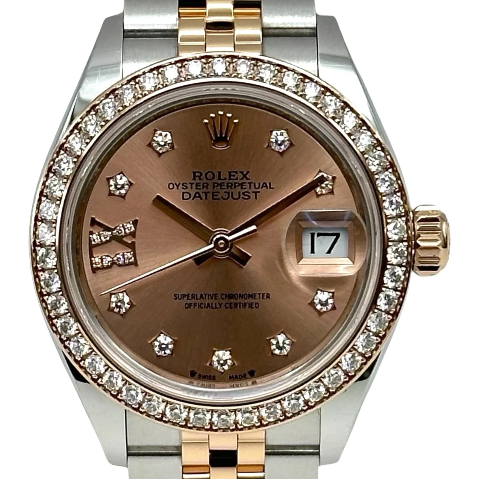 ROLEX Datejust 28 279381RBR 28mm Pink Gold Automatic Watch OKW2505