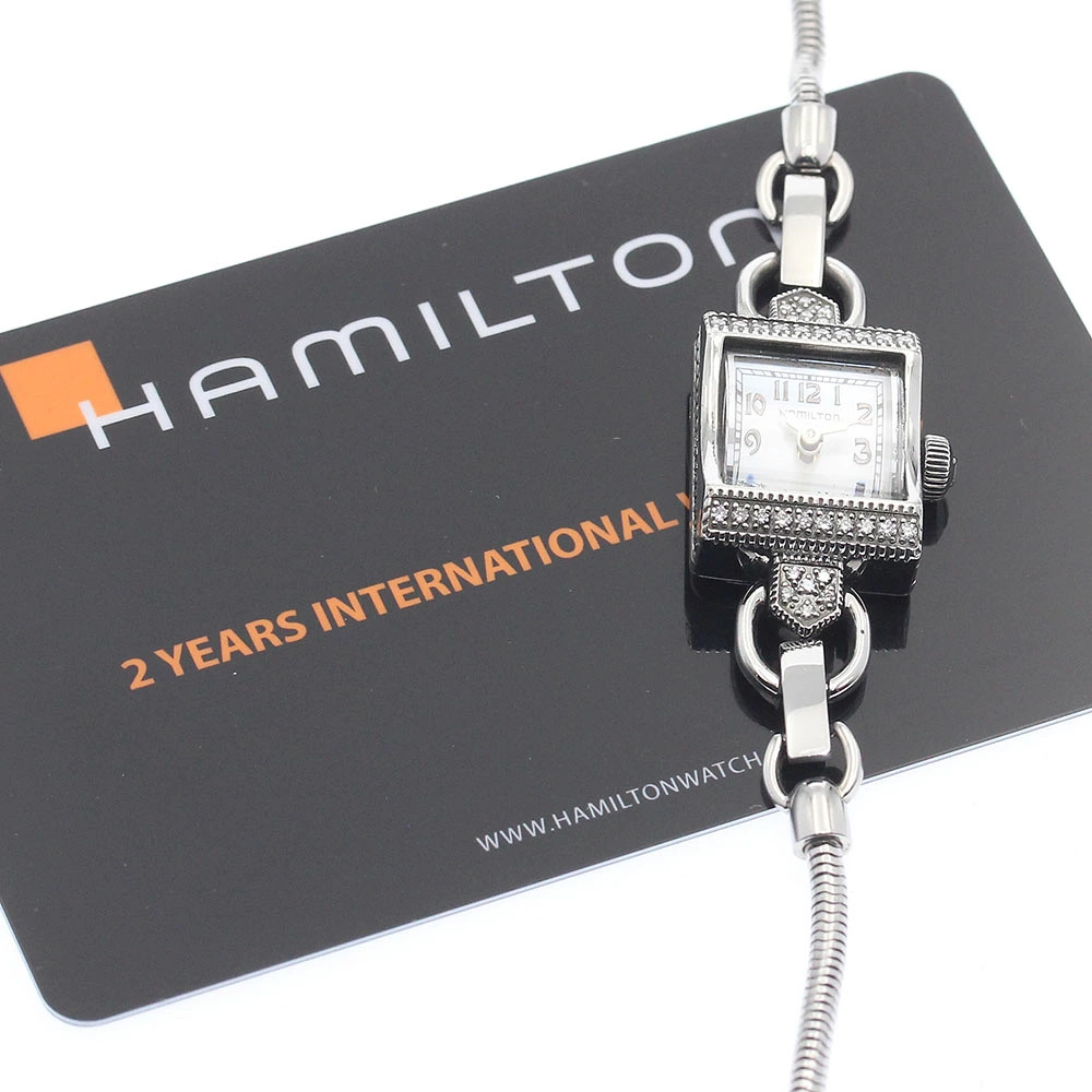 Hamilton American Classic Diamond Bezel Quartz Ladies Watch From Japan