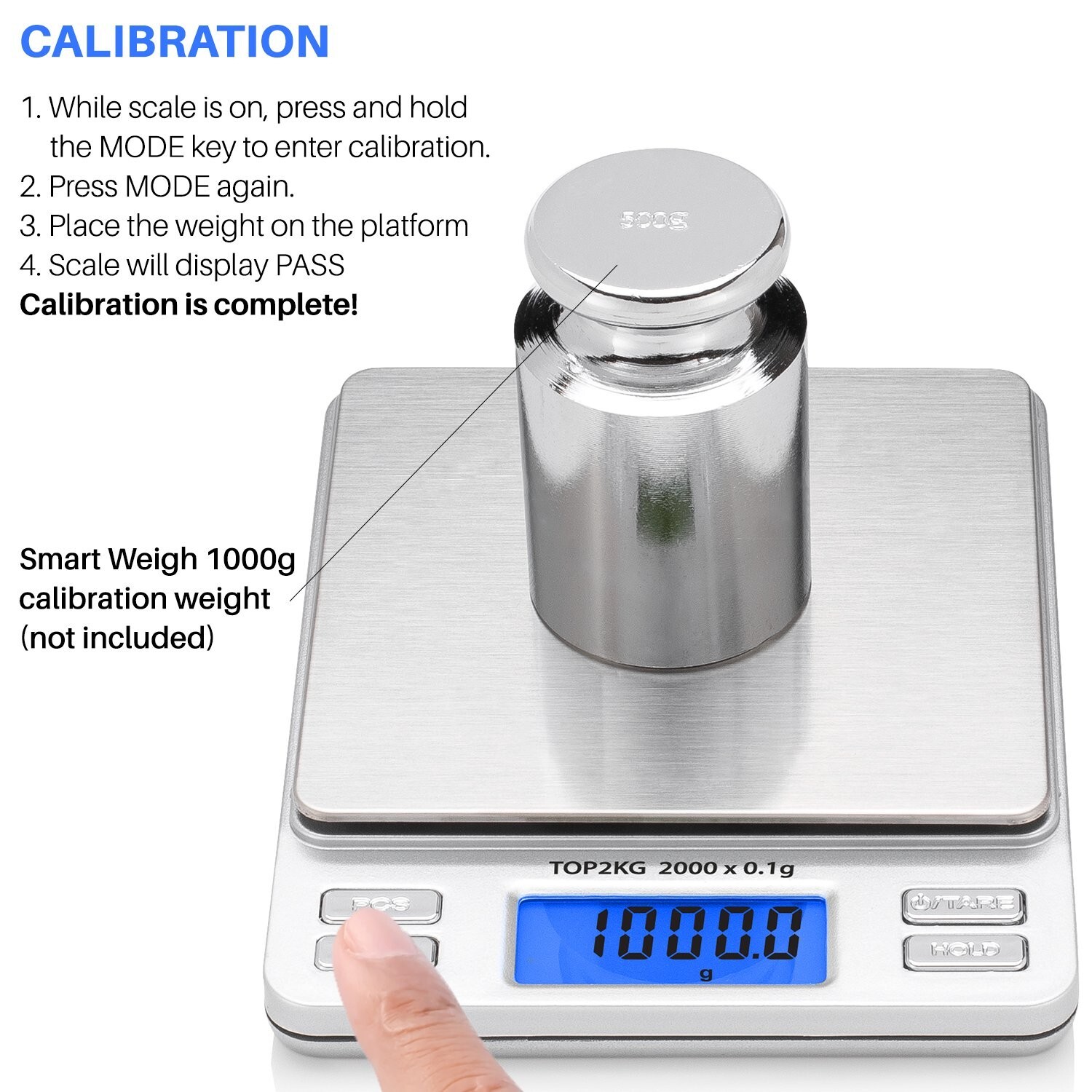 Digital Pro Pocket Scale 2000g x 0.1 Grams Precise Weighing Pocket Scale