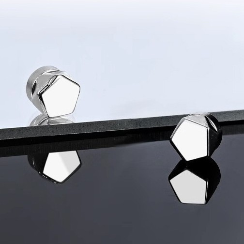 Magnetic Earrings Clip Women Men Studs Pair Stud Fake Unisex Non-piercing Magnet