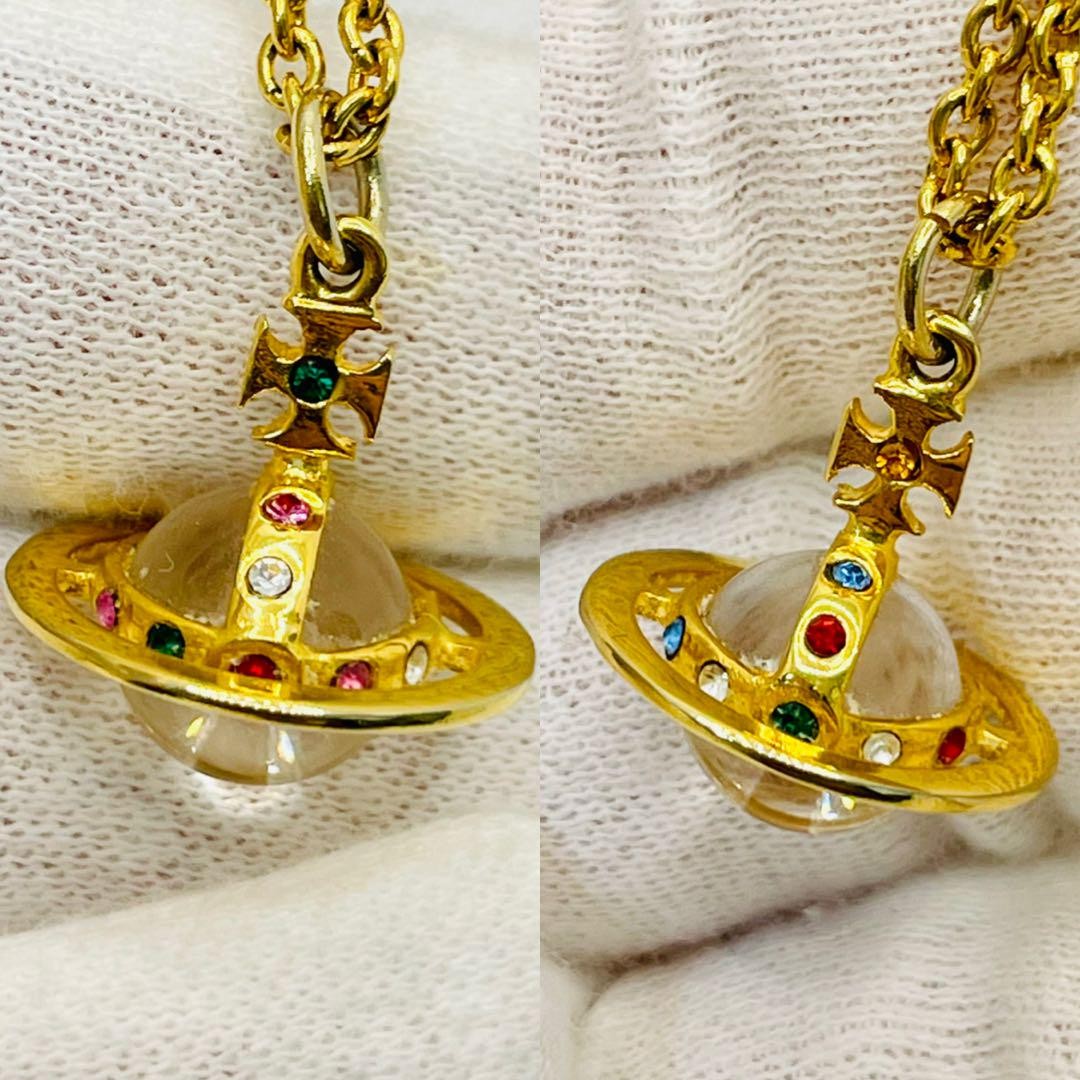 Vivienne Westwood Necklace 90′ Red Box Early Petit Orb Limited Edition VHTF Rare