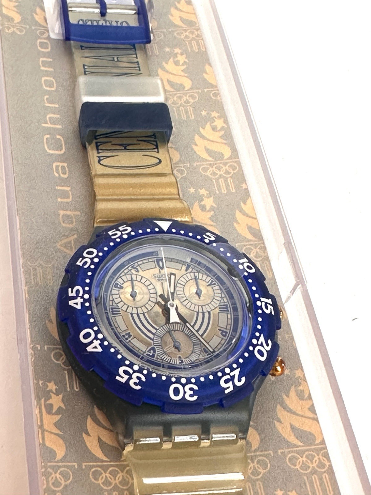 RARE 1996 Atlanta Olympics USA Team Swatch Watch, Original Box. Never worn.