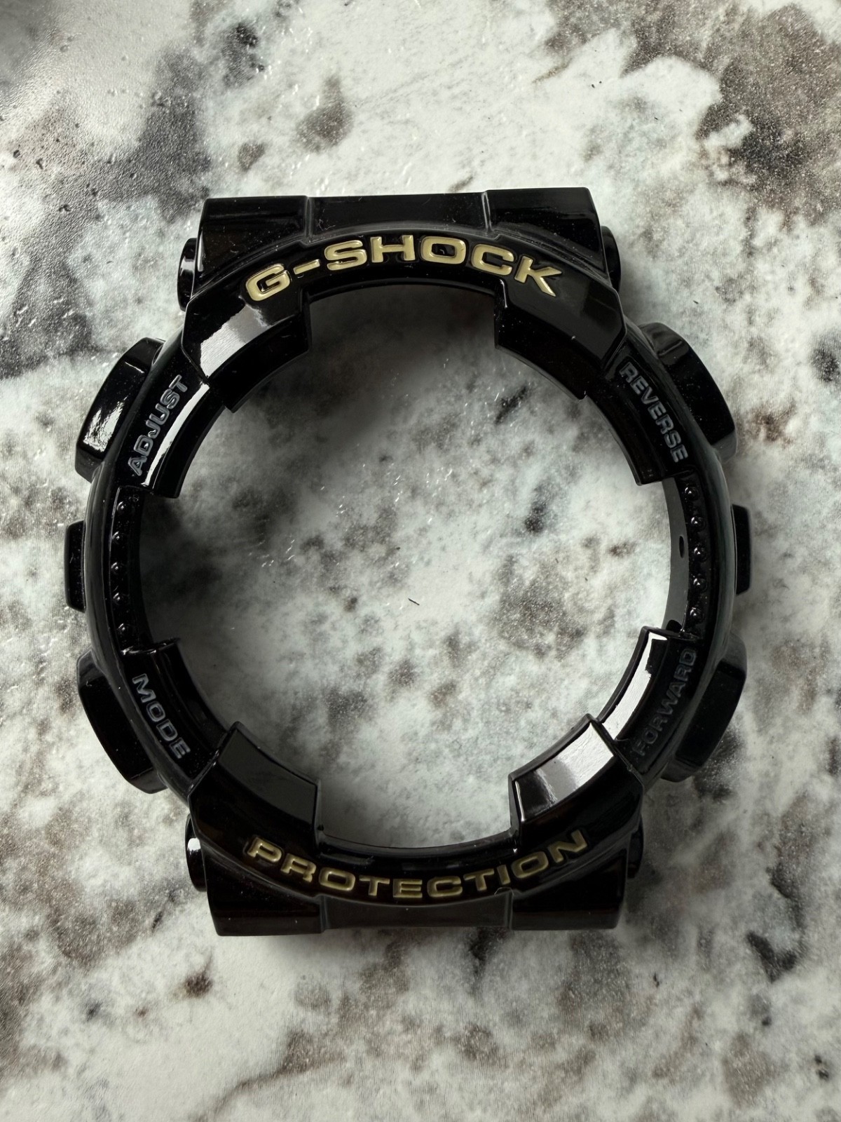 Black Gold Letters Casio Watch Bezel Face Cover G-Shock GA-100 GA-110 GD100