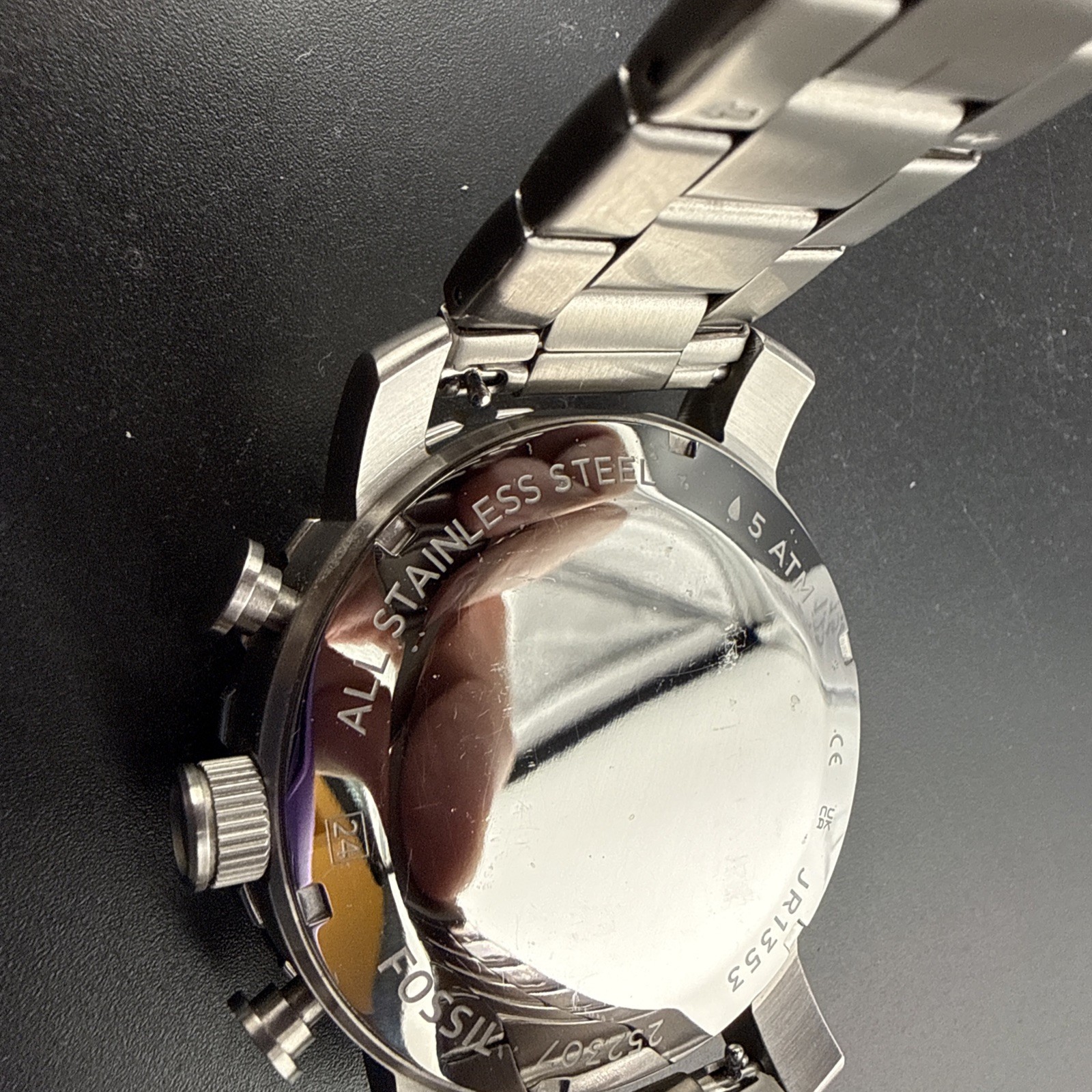 Fossil Nate Chronograph 252307 Wrist Watch for Men All Working Well. JR 1353