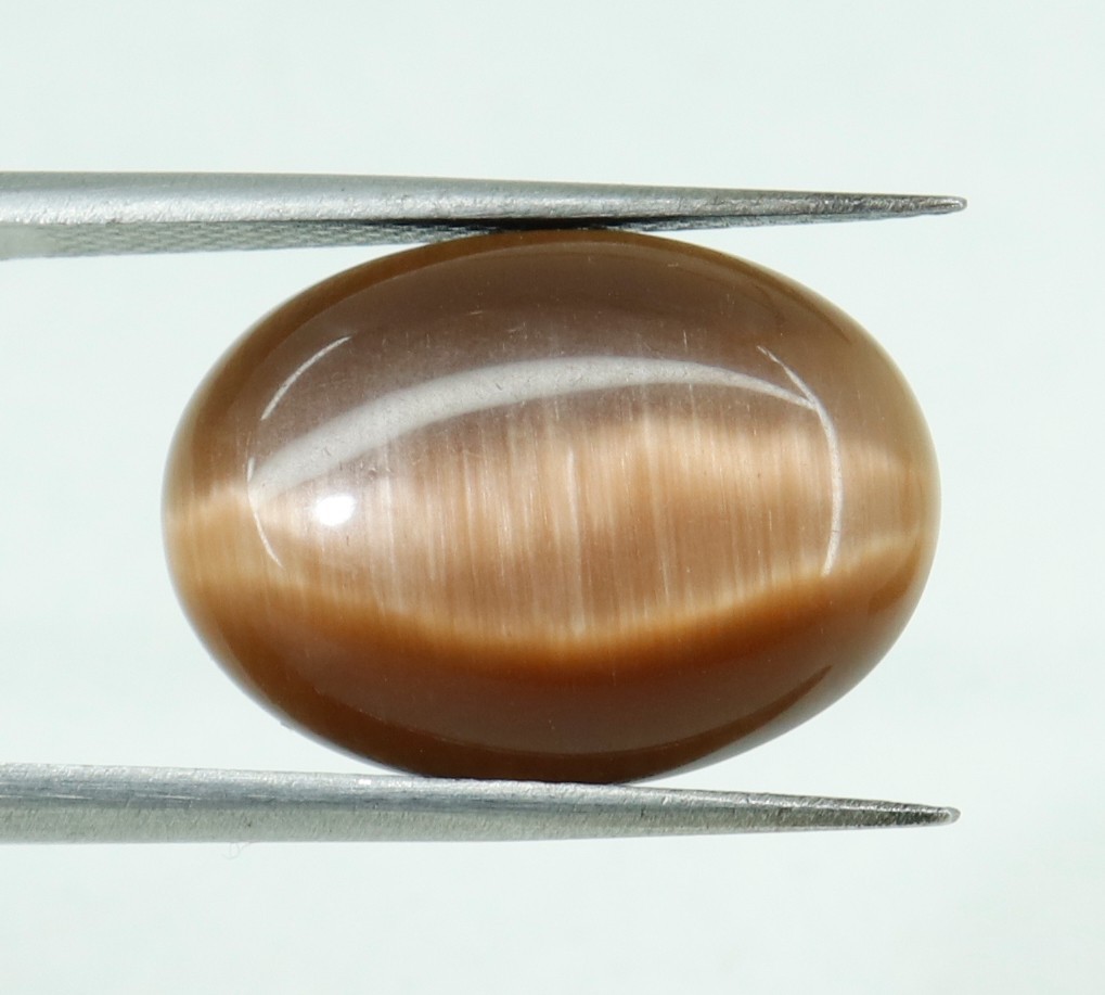 Natural 8.05 Ct Chrysoberyl Cats Eye Oval Cabochon Cut Loose Certified Gemstone