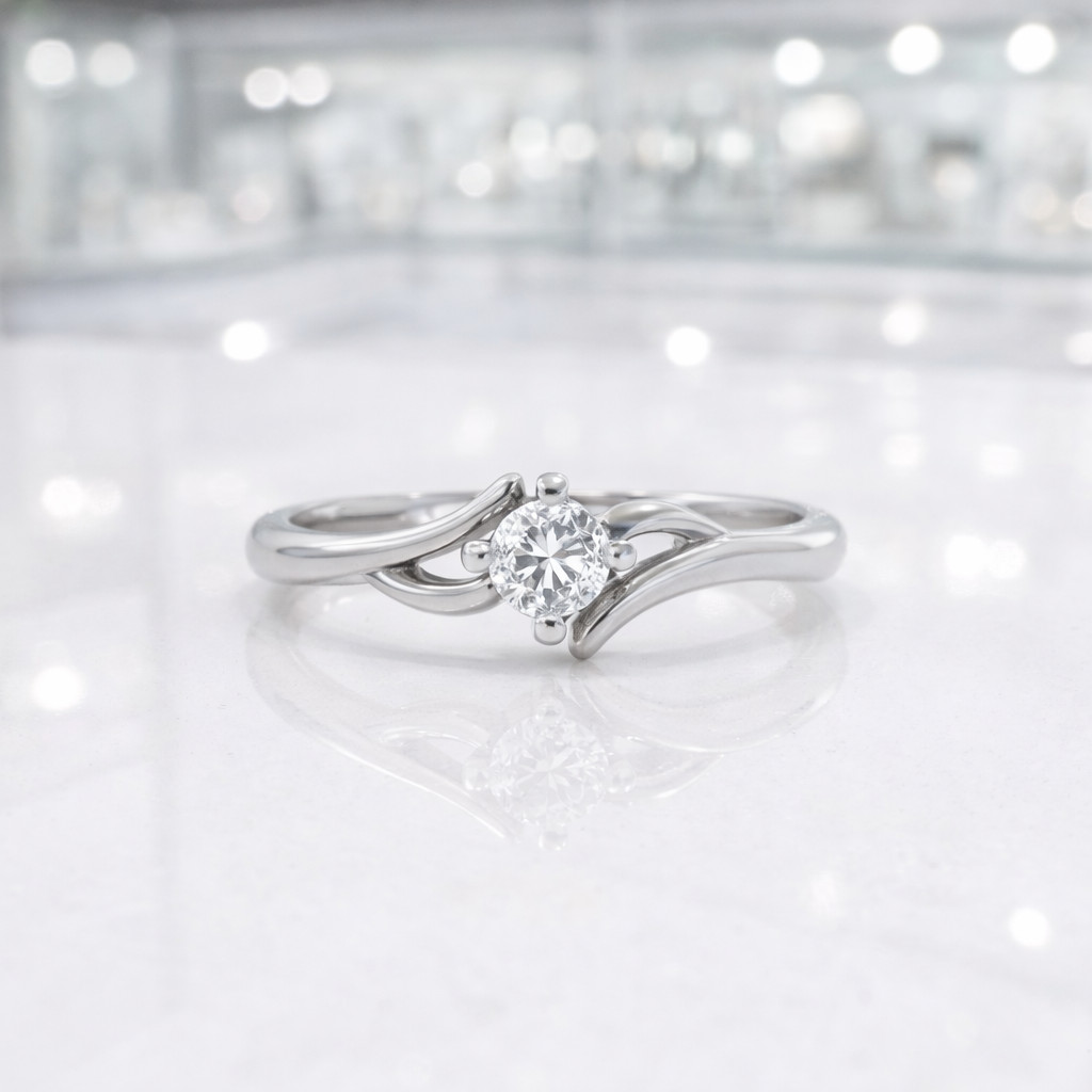 1.60 Ct Round Cut Natural Diamond Wedding Ring 14K White Gold Size 8