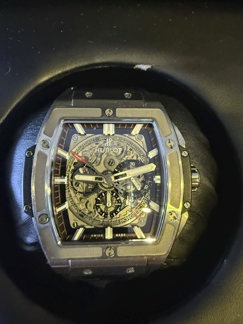 Hublot Spirit of Big Bang 42mm Titanium Skeleton Chronograph 641.NX.0173.LR