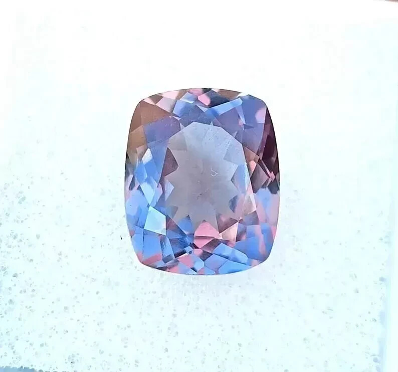 NATURAL Loose Montana Bi-Color Change Sapphire Cushion Cut GEMSTONE 10.00 Ct