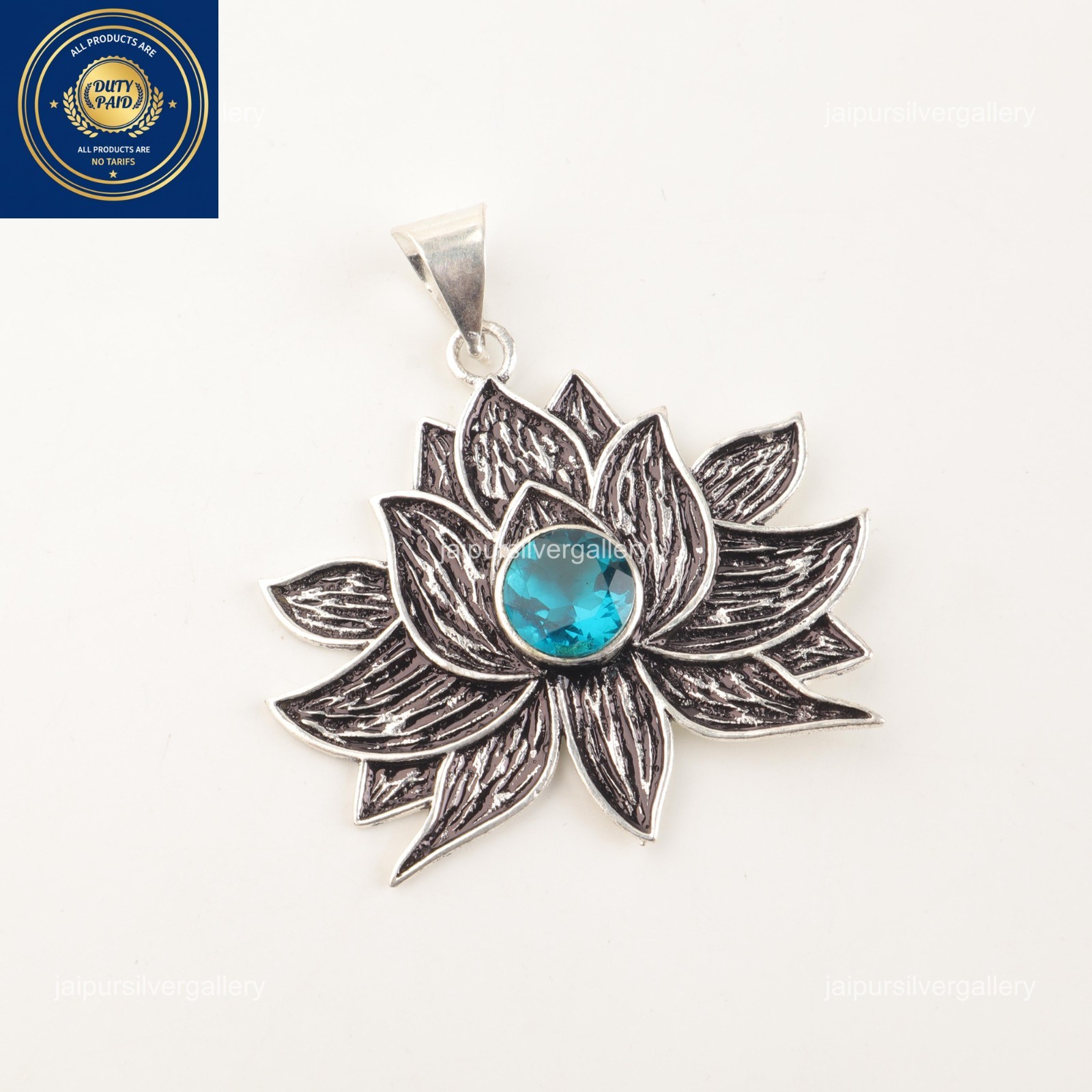 Sterling Silver Apatite Stone Artisan Throat Chakra Wedding Boho Pendant Jewelry