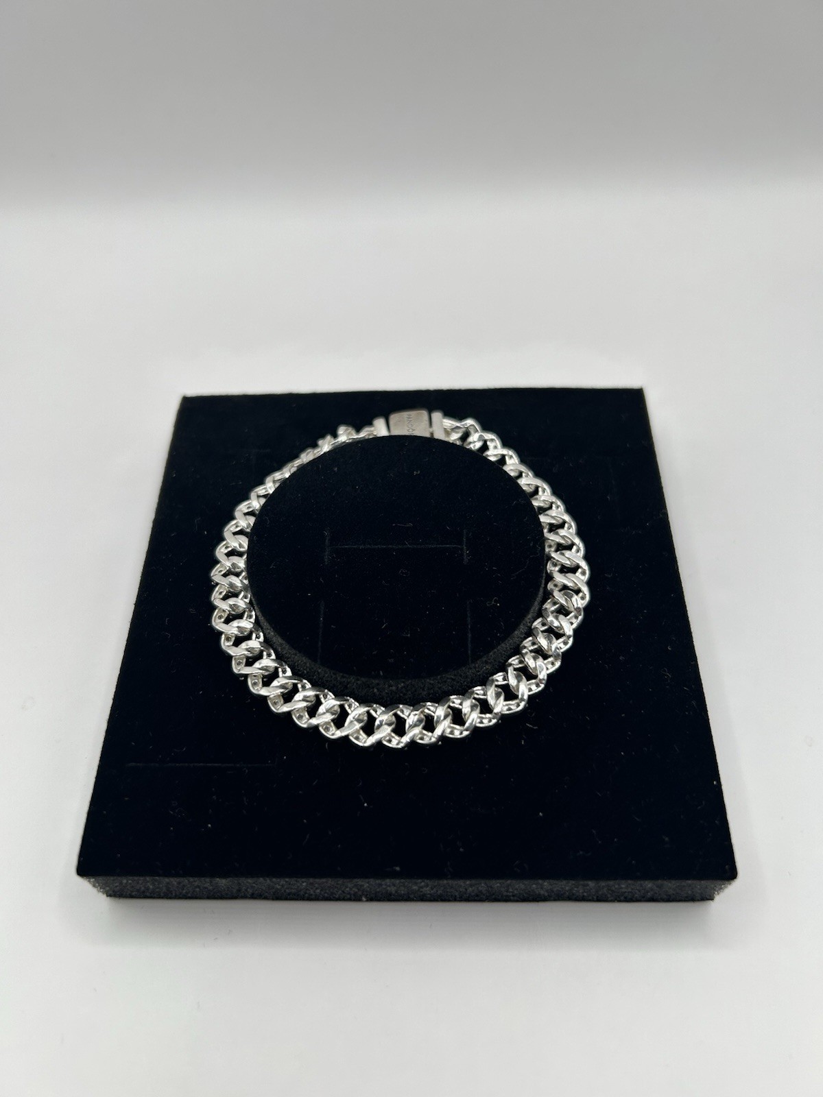 Pandora Timeless Pavé Cuban Chain Bracelet 16cm 6.3” 925 ALE CZ 593008C01