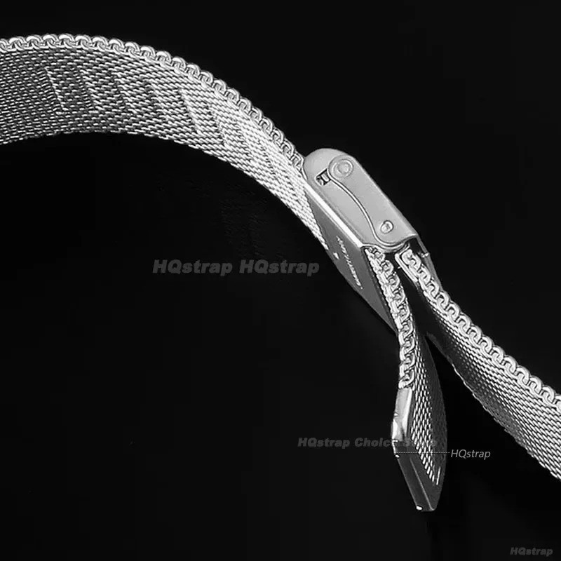 12–24mm Stainless Steel Mesh Metal Watch Strap Band Unisex