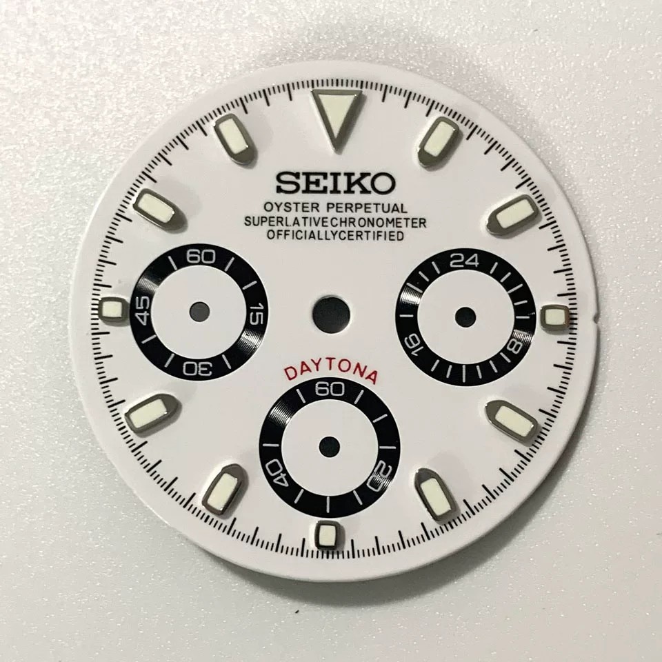 29.5mm Multifunctional Watch Dial Green Luminous for VK63 Movement Accessories
