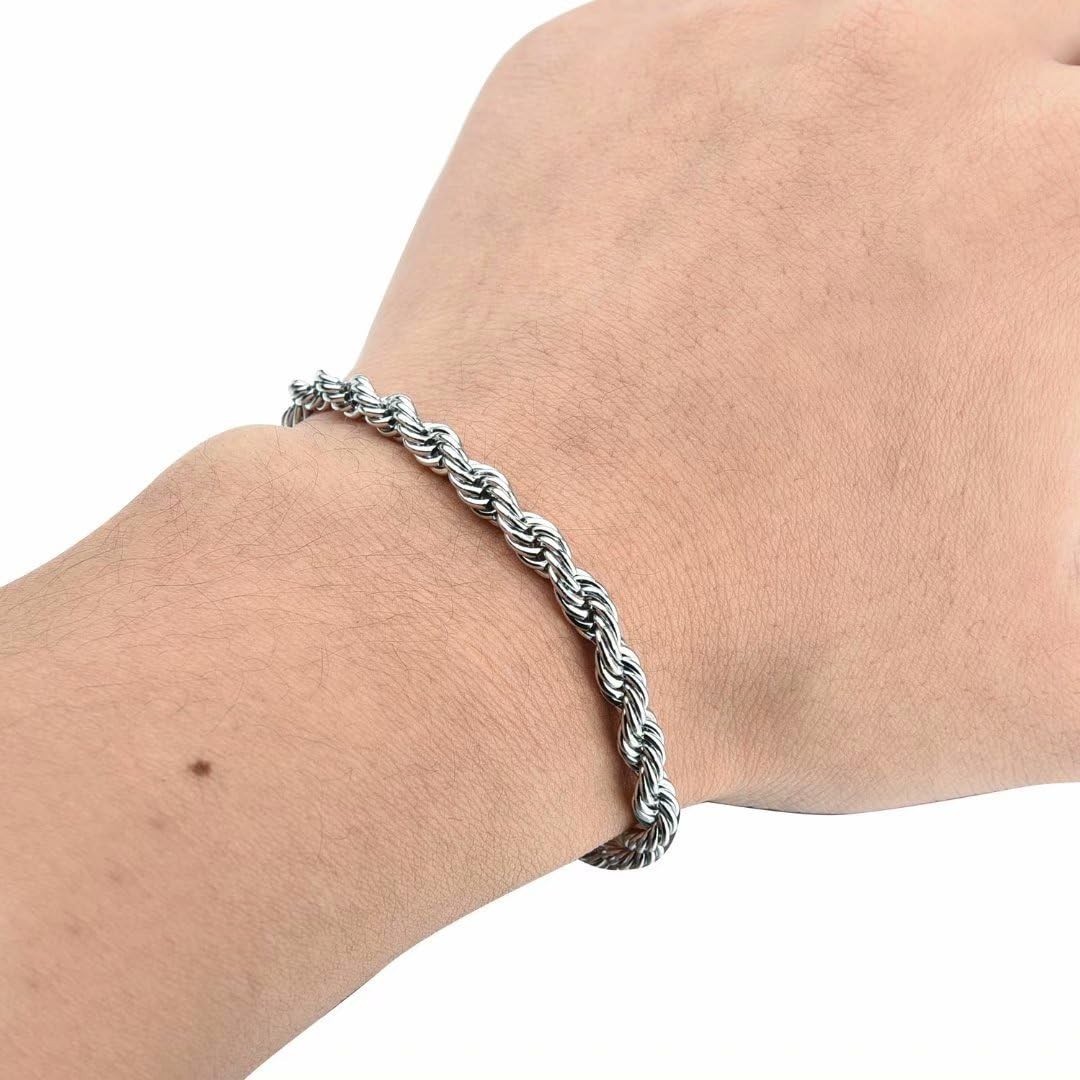 Versatile 8-Inch Twisted Chain Necklace – Unisex Stainless Steel Jewelry for All