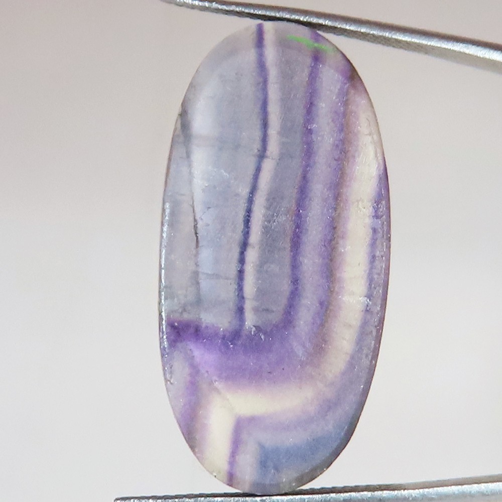 100% Natural Fluorite Oval Cabochon Loose Gemstone 47.60 Cts 15x31x3 mm LP78
