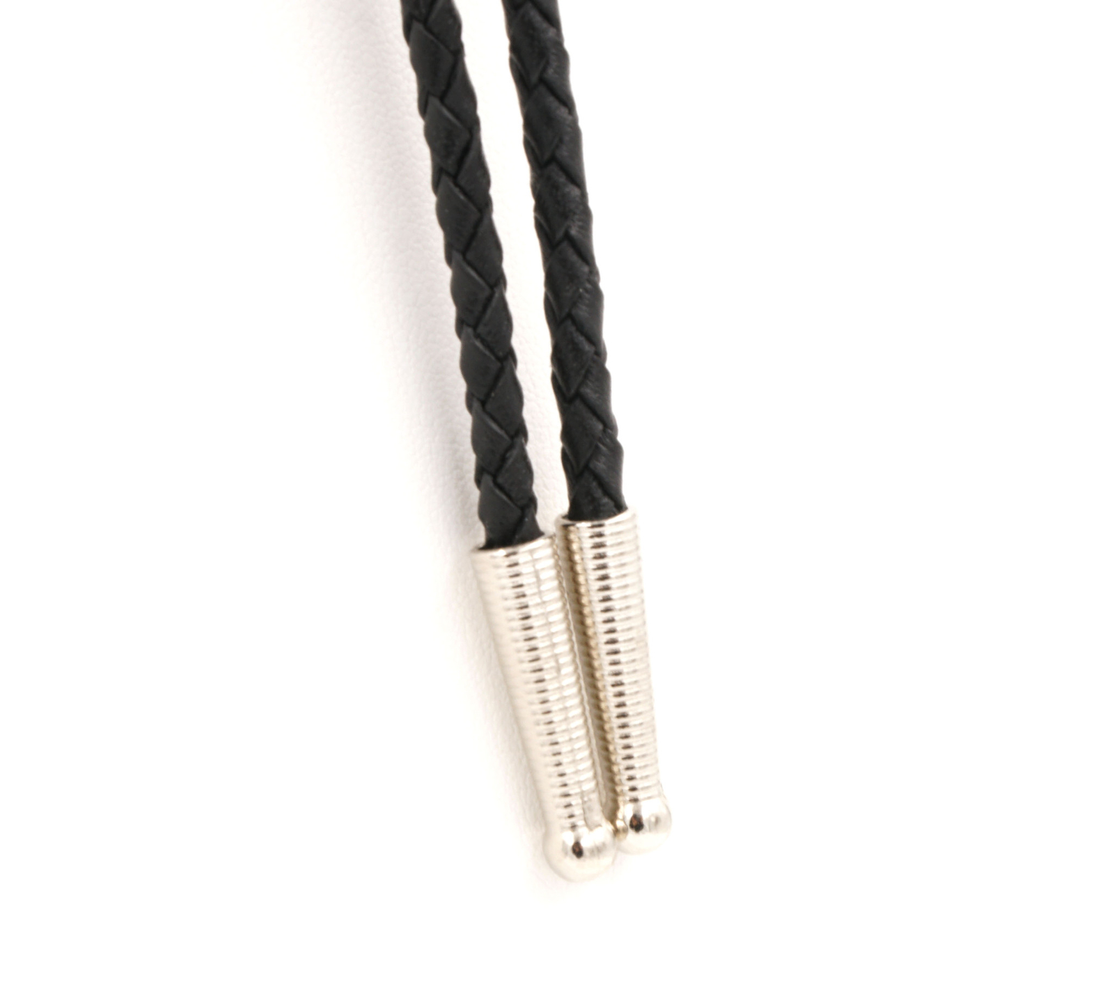 Hand Made Natural Tiger Eye Stone Western Cowboy Leather Bolo Neck Tie