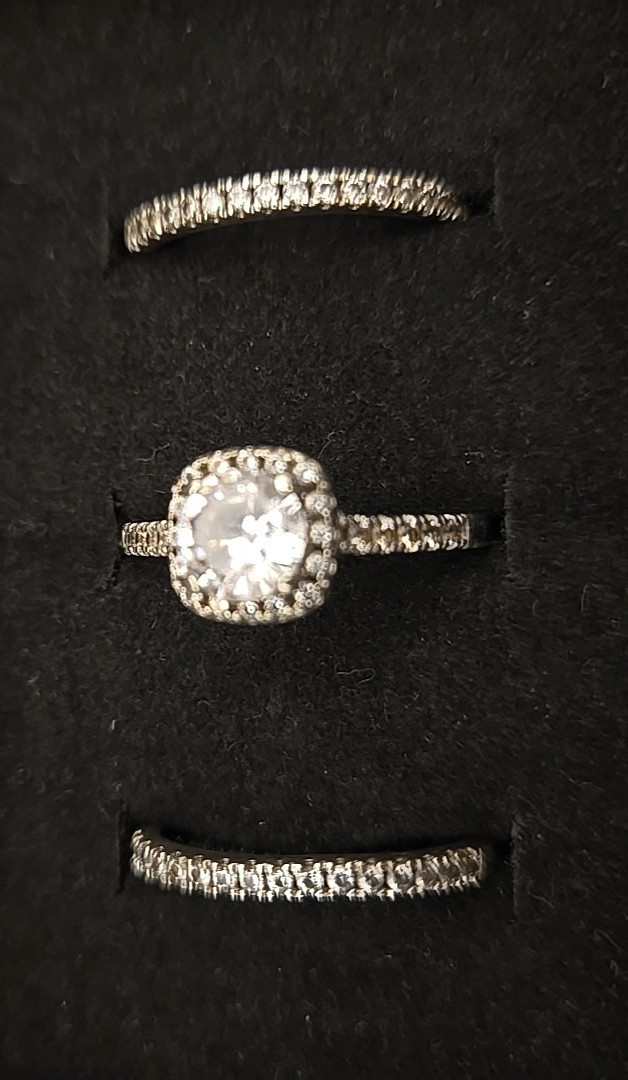 Modern Gents Size 10 The Evermore 1.5 Ct Stone & 2 The Promise Bands .925 SS