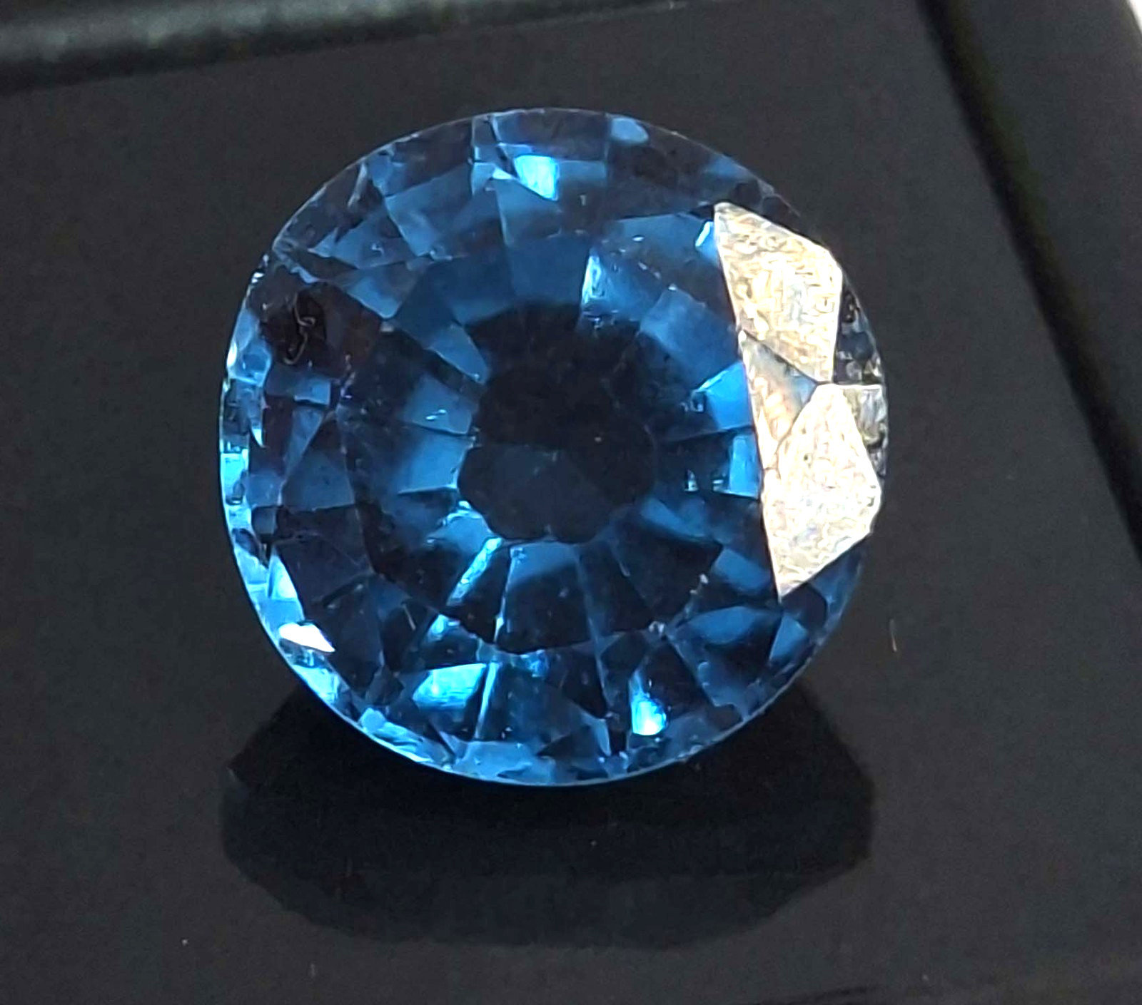 Indicolite Tourmaline Round Cut Natural 5-7 Ct Certified Loose Gemstone TQ643