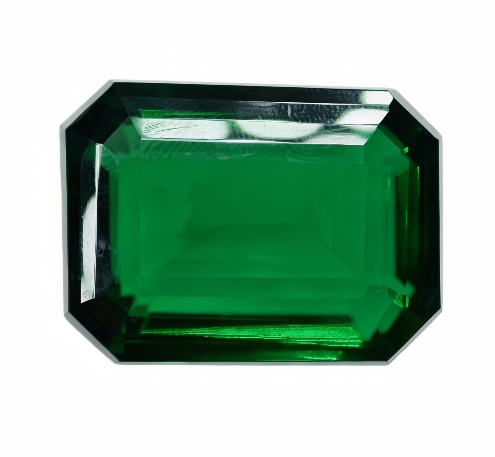 Natural Green Emerald Cut 65.23 Ct Pendant Size Loose Gemstone Certified