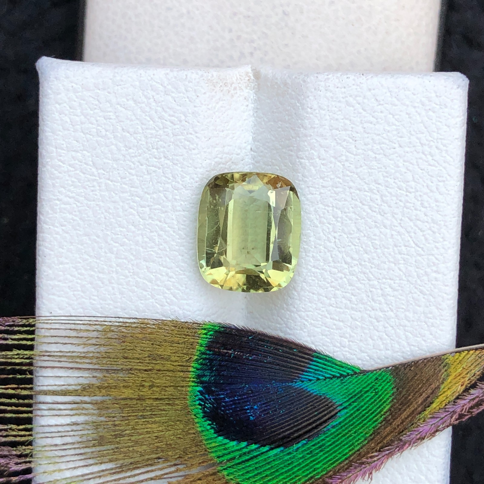 2.80 Ct Natural cut yellow color Tourmaline loose Gemstone From Afghanistan